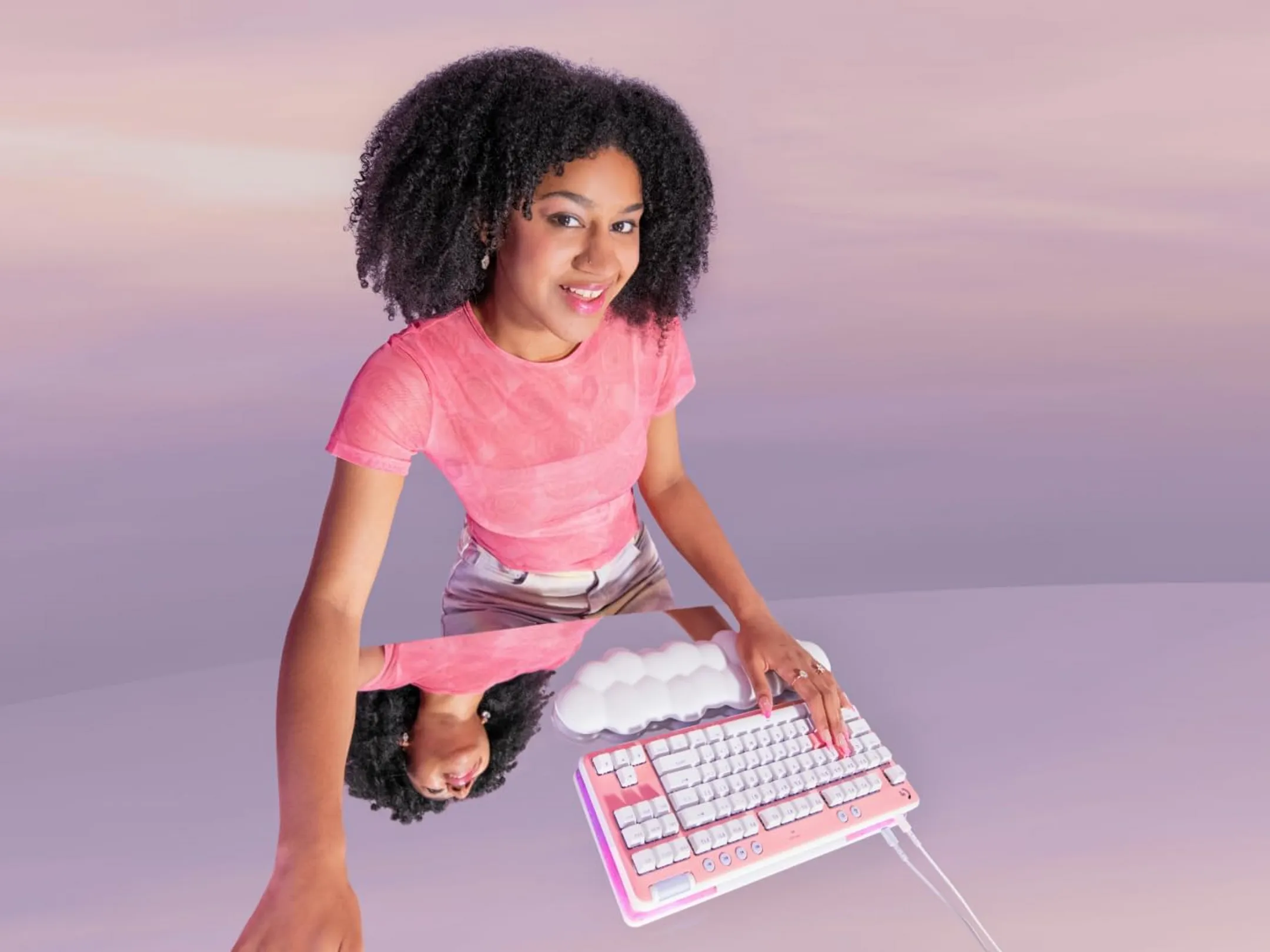 Logitech G Clavier Gaming G713 TKL - Qwertz - Blanc image