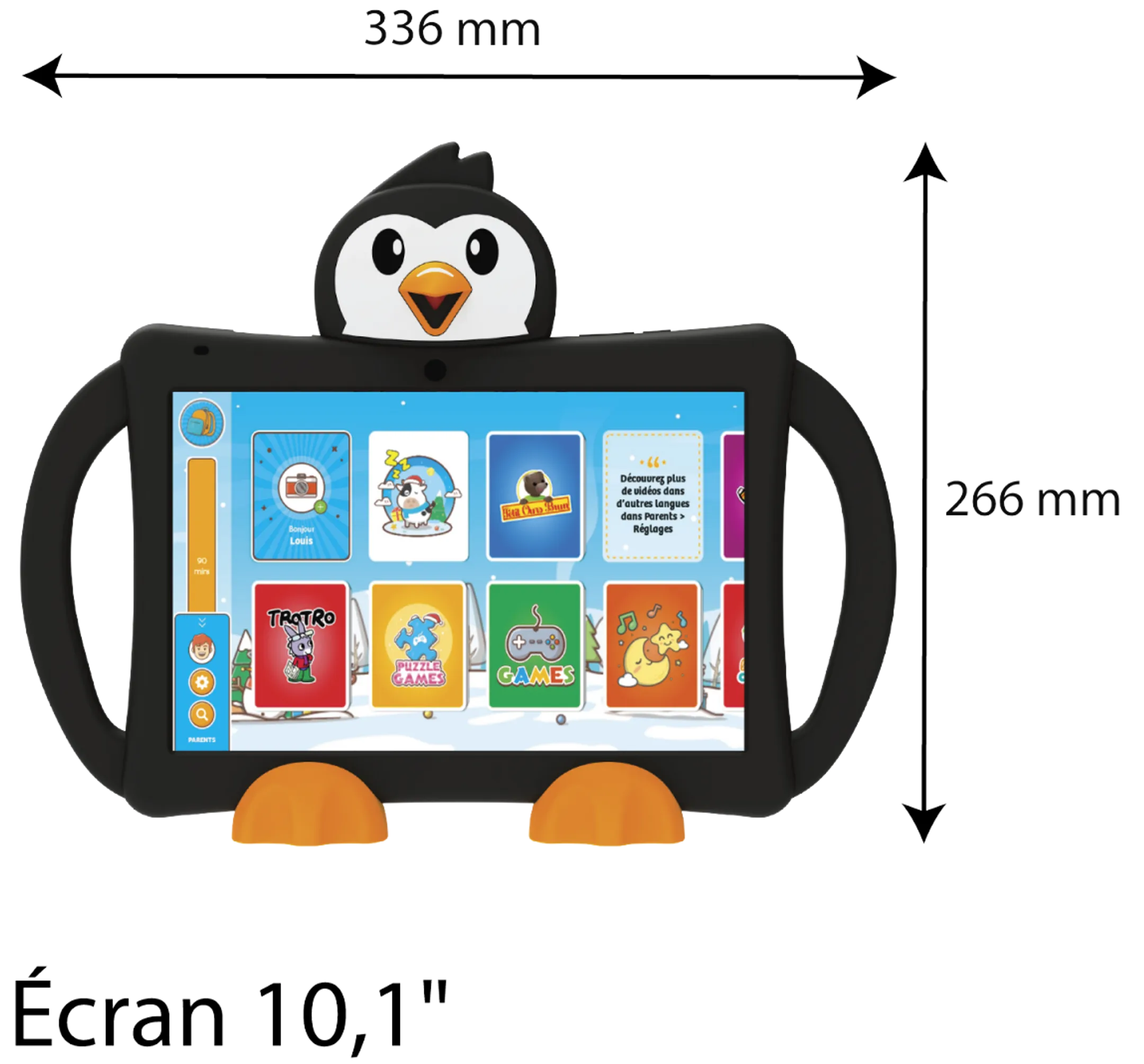 LOGICOM 10,1“ Kindertablet LOGIKIDS 11 - 32GB - Schwarz image