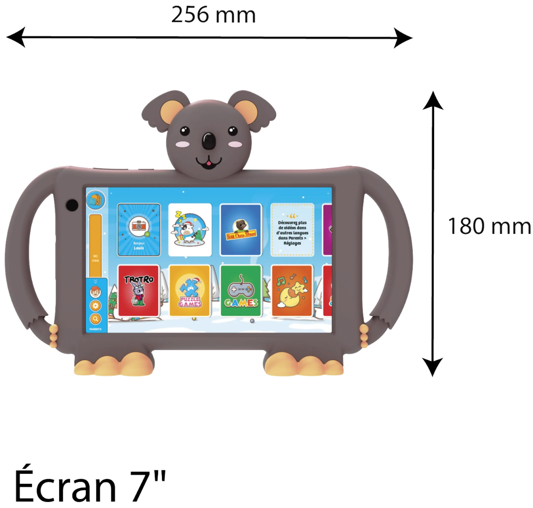 LOGICOM 7“ Kindertablet LOGIKIDS 7 - 16GB - Braun image