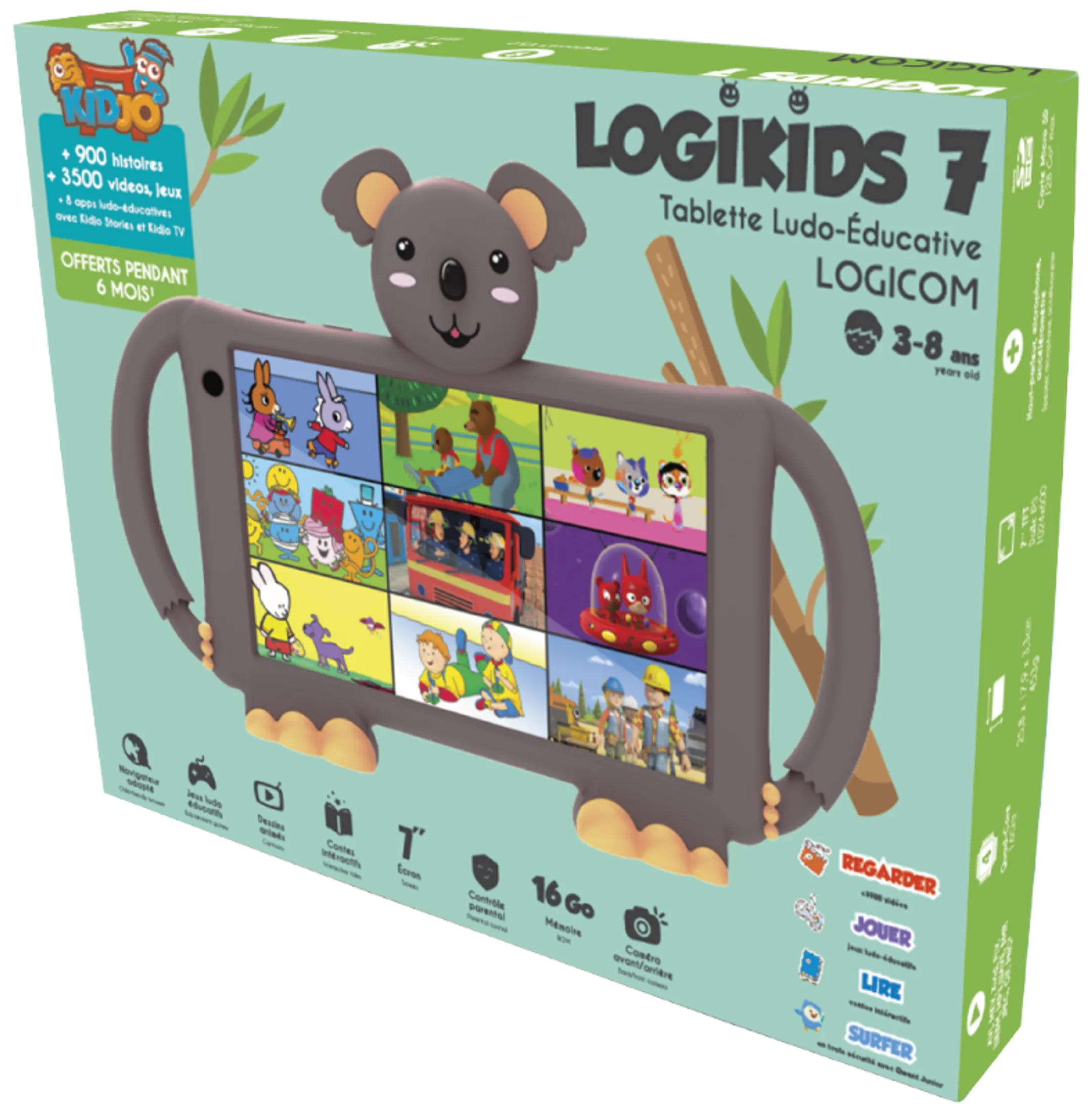 LOGICOM 7“ Kindertablet LOGIKIDS 7 - 16GB - Braun image