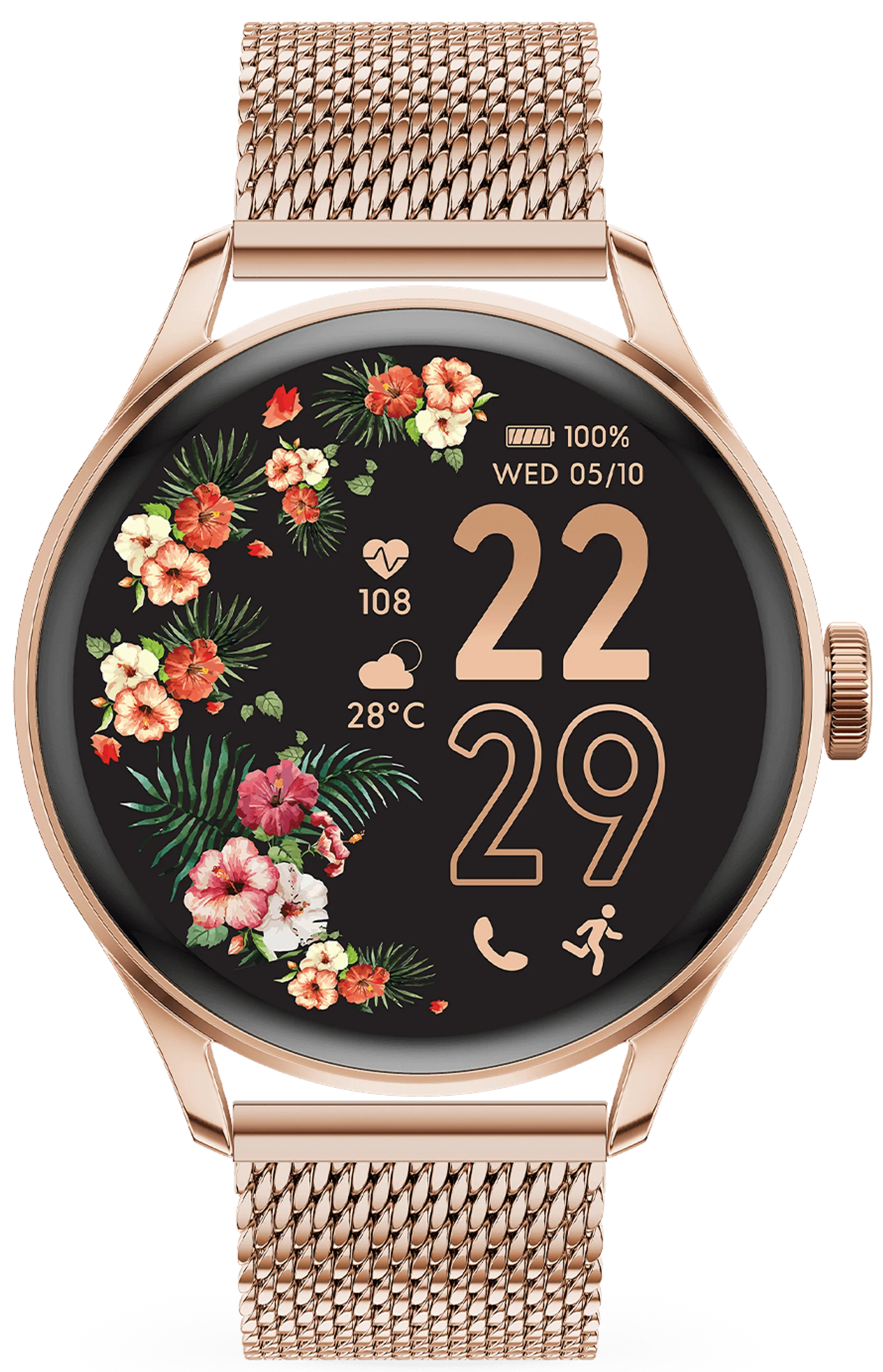 Smartwatch Ice Smart 2.0 Ronde 1.20 - Rose-Gold Milanese