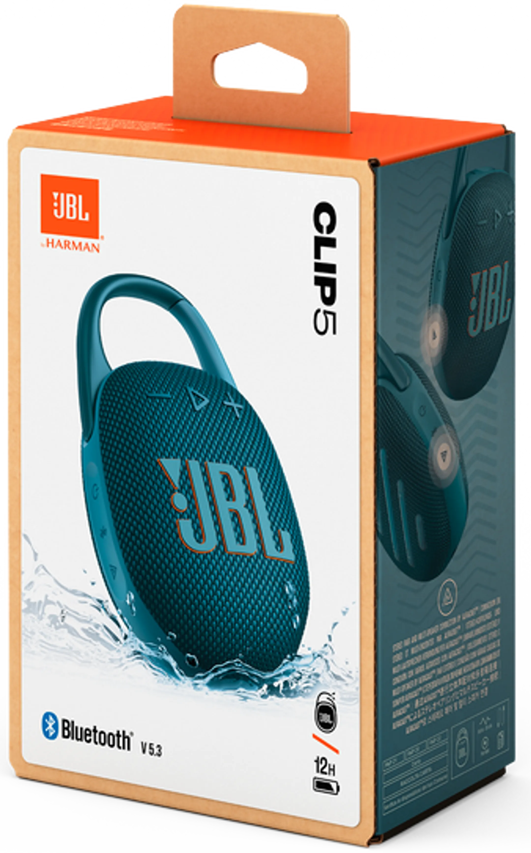 JBL Tragbarer Bluetooth-Lautsprecher Clip 5 - Blau image