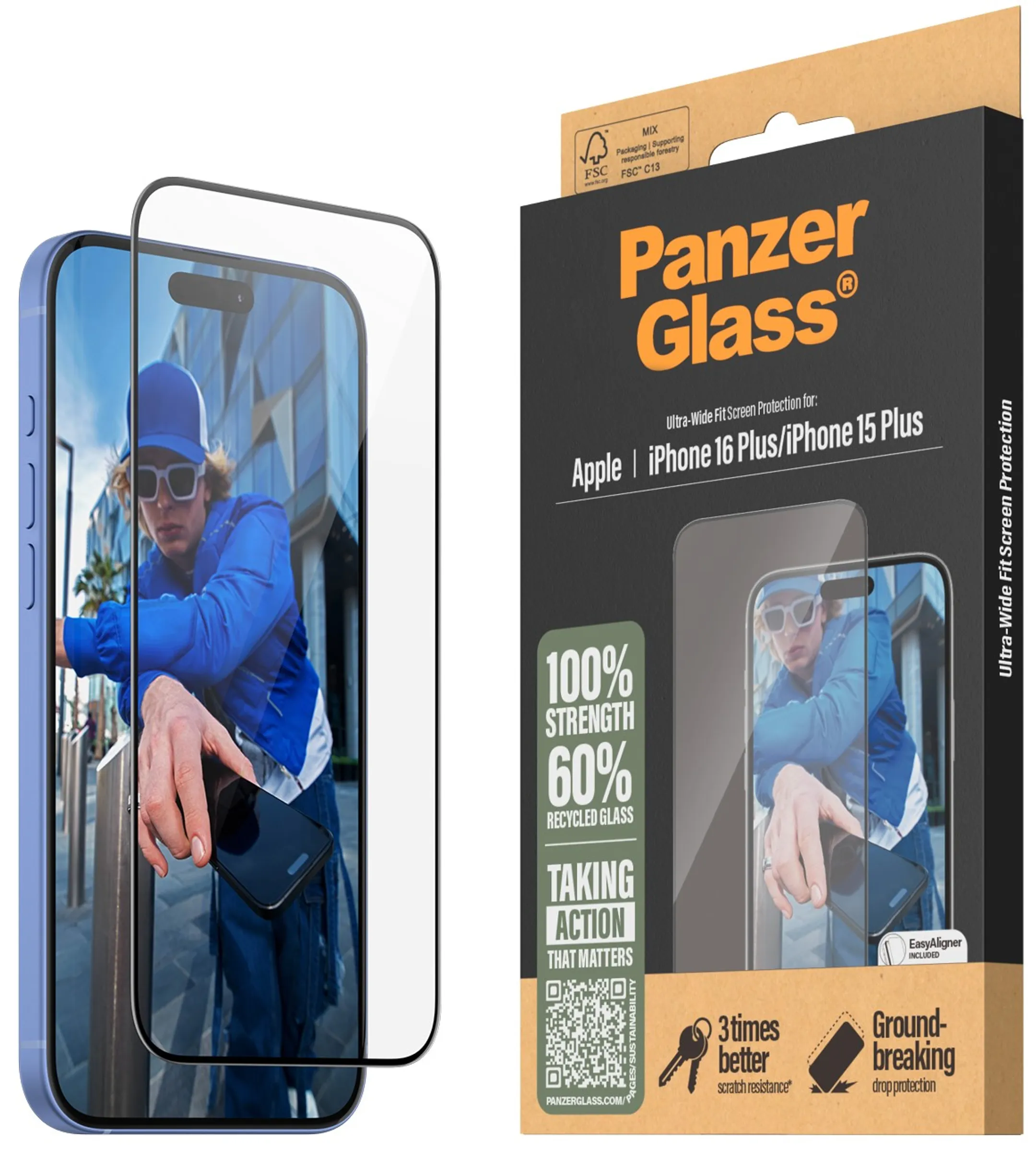 Protection écran Ultra-Wide pour iPhone 16 Plus