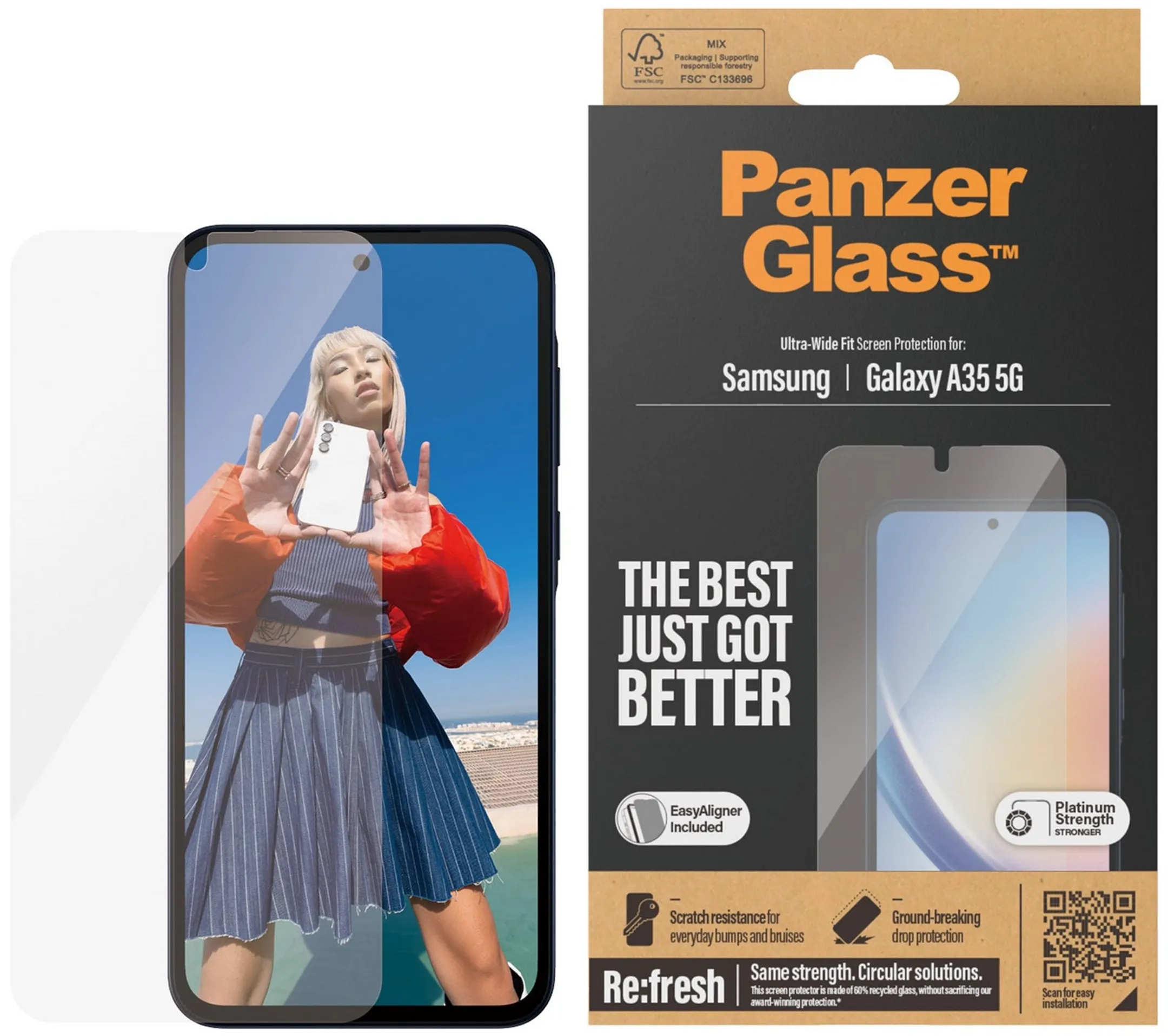 Panzerglass Displayschutz Ultra-Wide für Galaxy A35 5G image