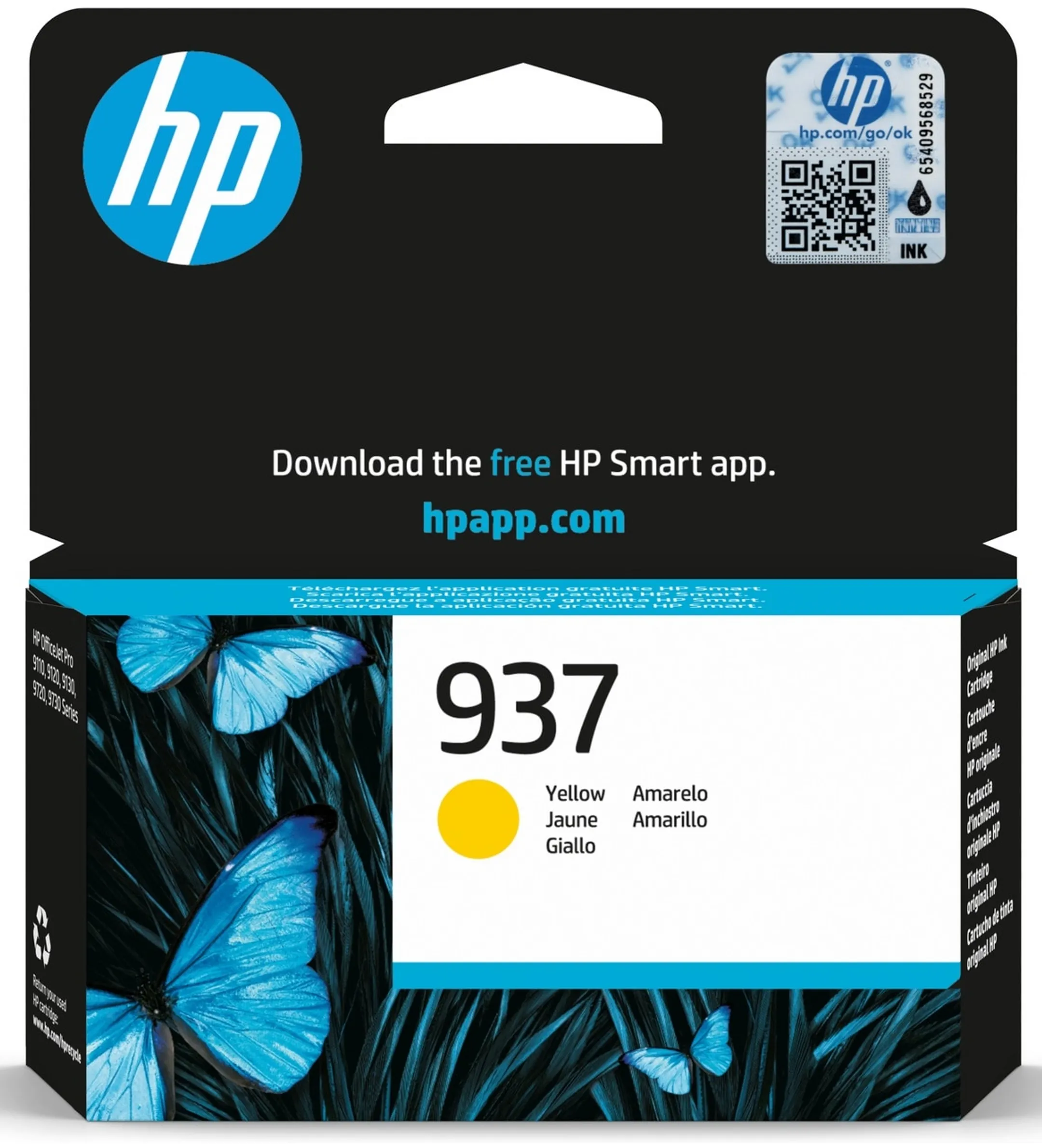 Cartouche d'encre 937 -  800 pages - Jaune