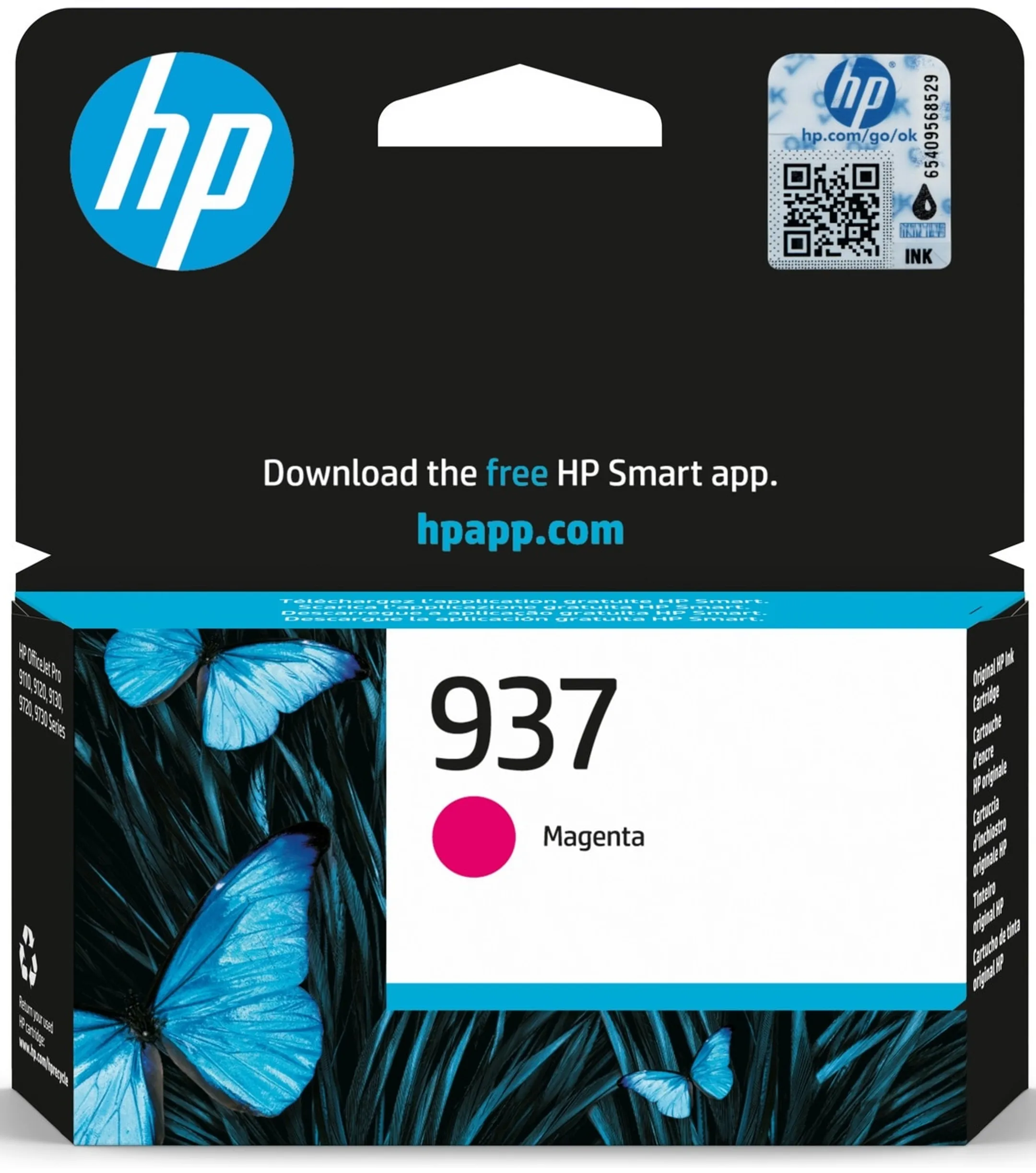 Cartouche d'encre 937 -  800 pages - Magenta