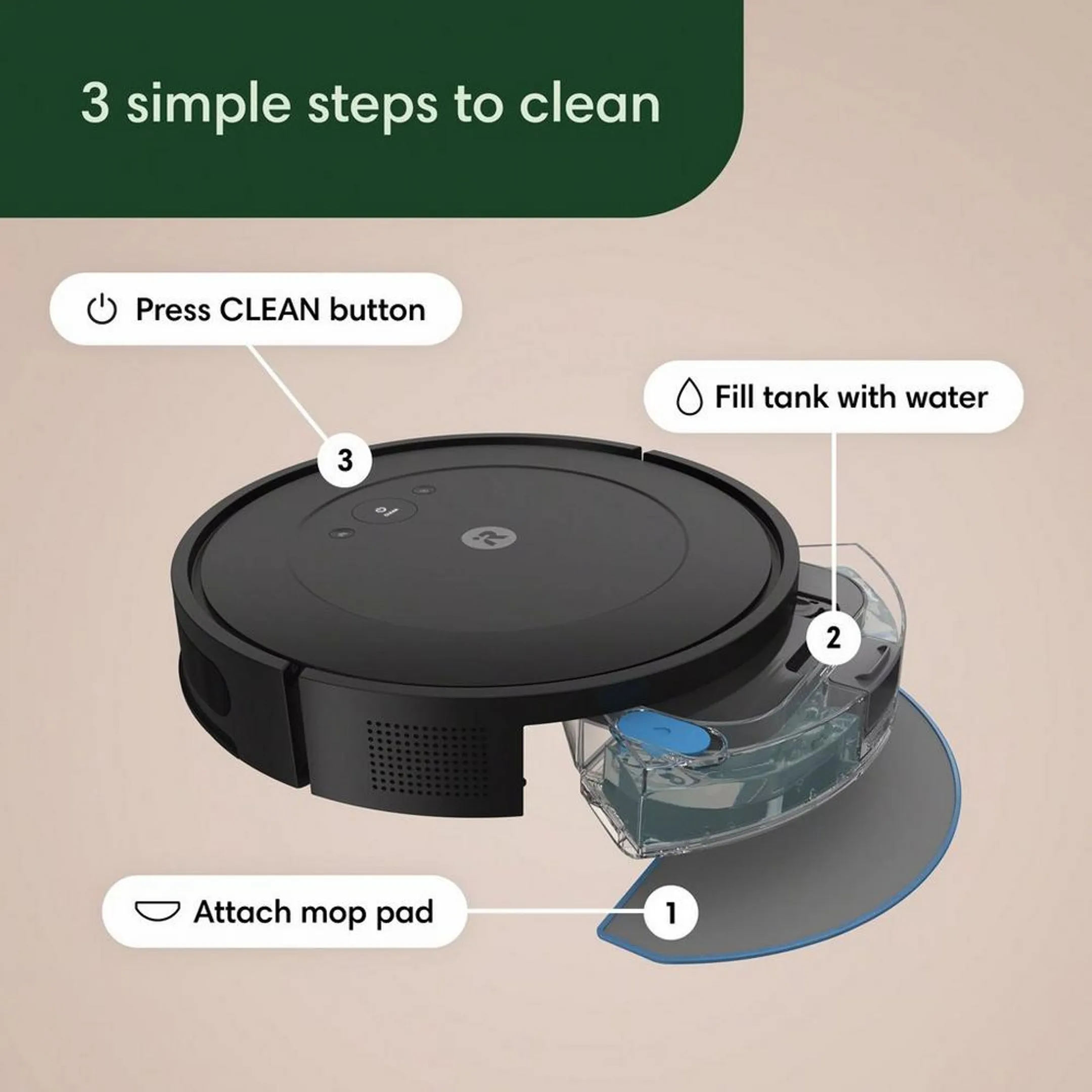 Vacuum-cleaning robot Roomba Combo 2 Essential