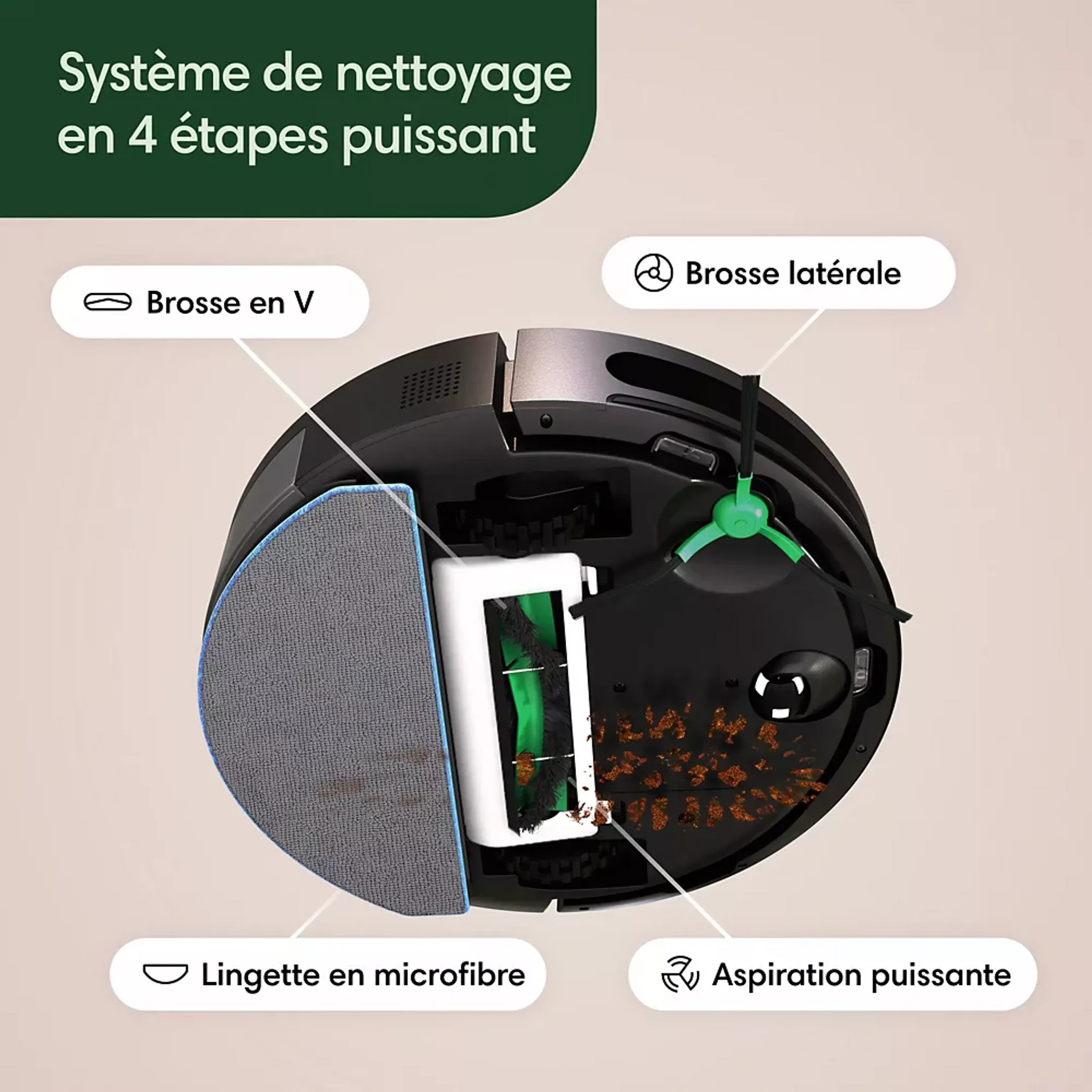 Robot aspirateur laveur Roomba Combo 2 Essential