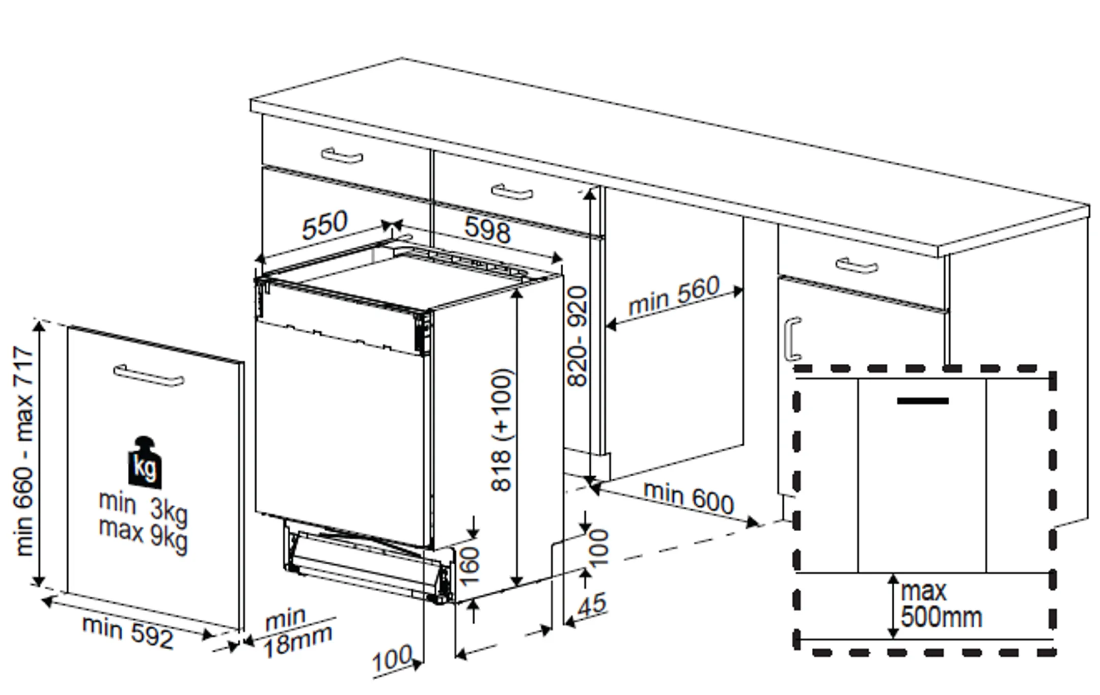 Beko  Lave-vaisselle encastrable bPro 500 BDIN38560C image