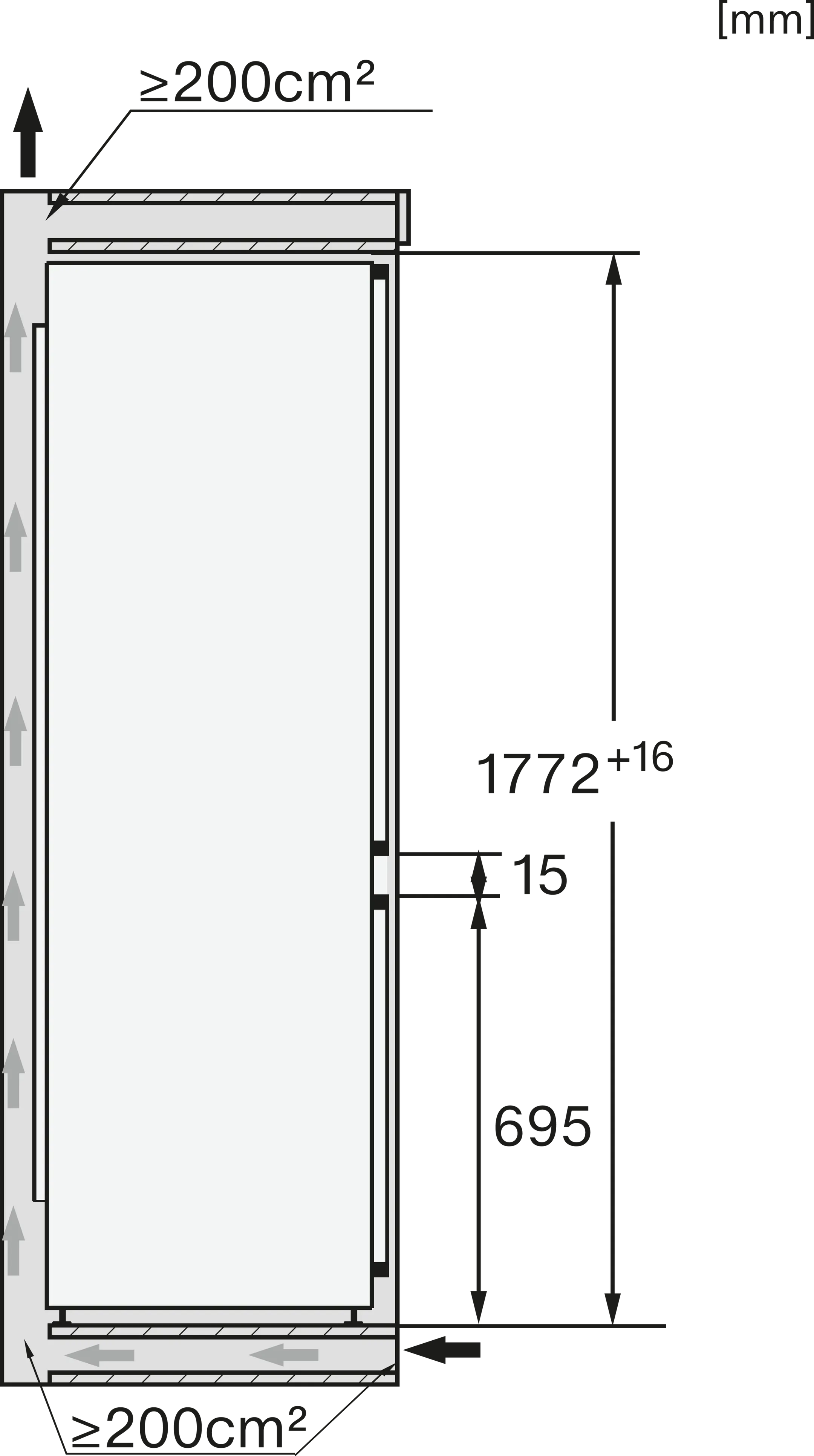 Miele Combi frigo congélateur encastrable DynaCool KFN 7734 E image