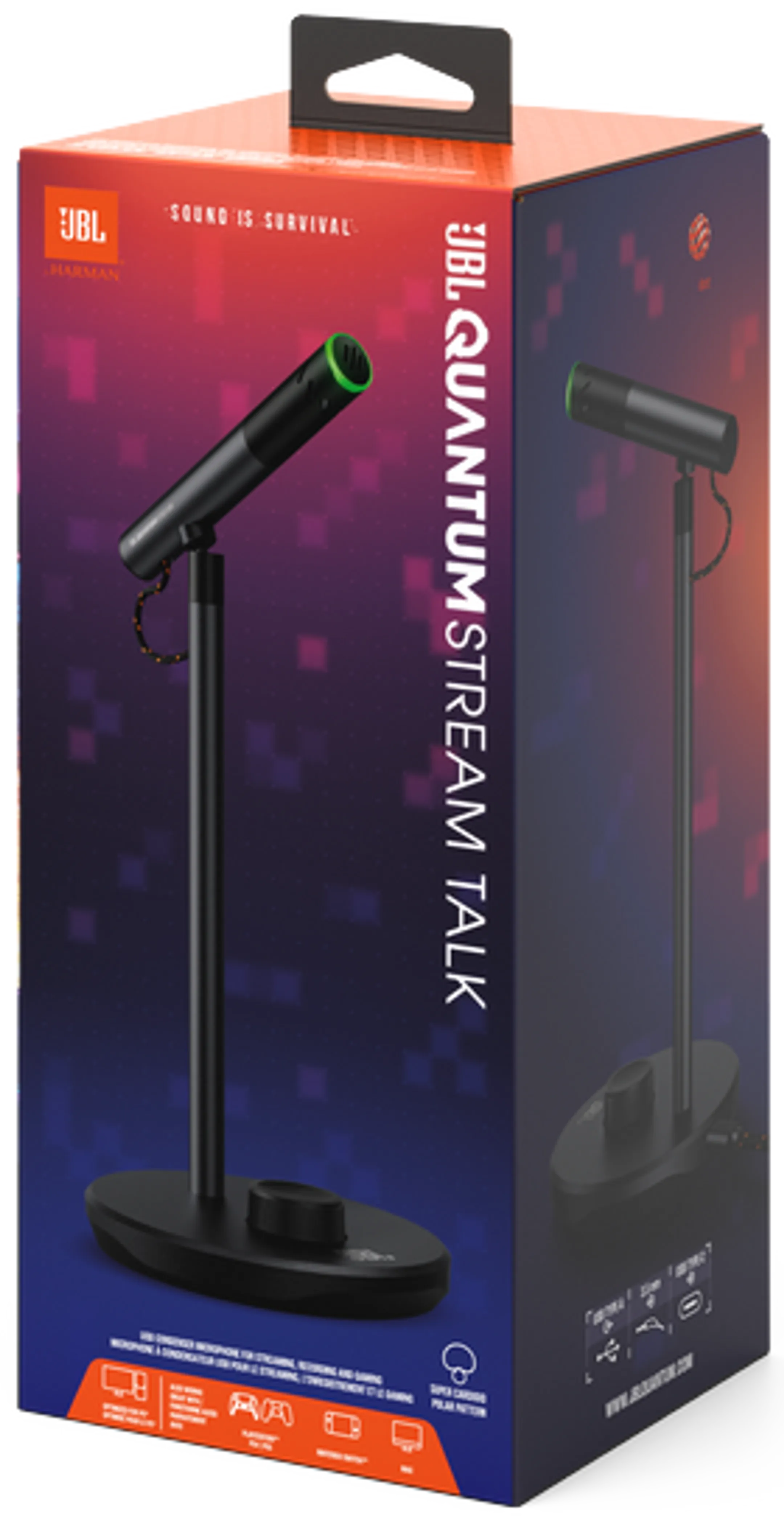 JBL Microphone Gaming Quantum Stream Talk - Noir image