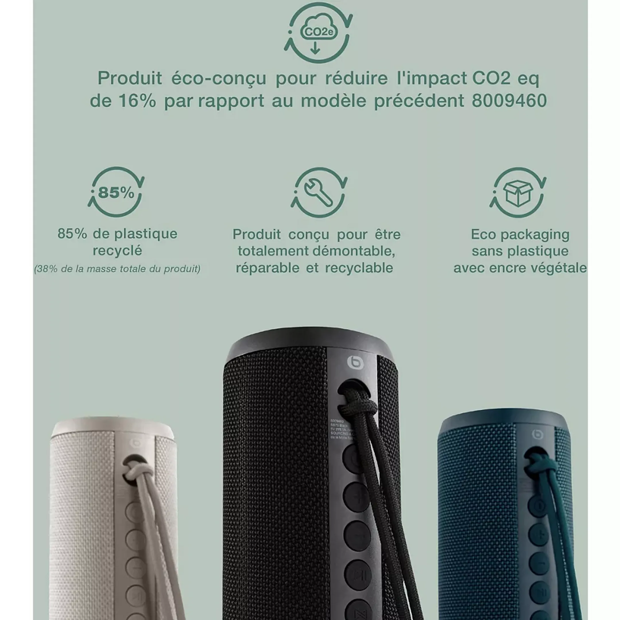 ESSENTIEL-B Enceinte Bluetooth SB70 - Noir image