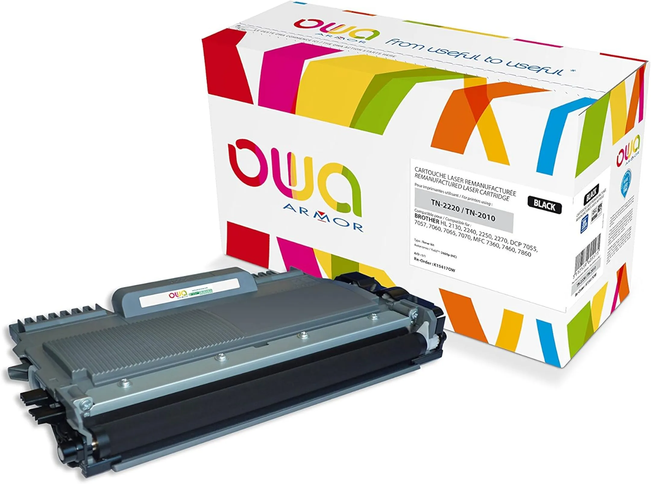 Compatible toner Brother TN-2220 - Black