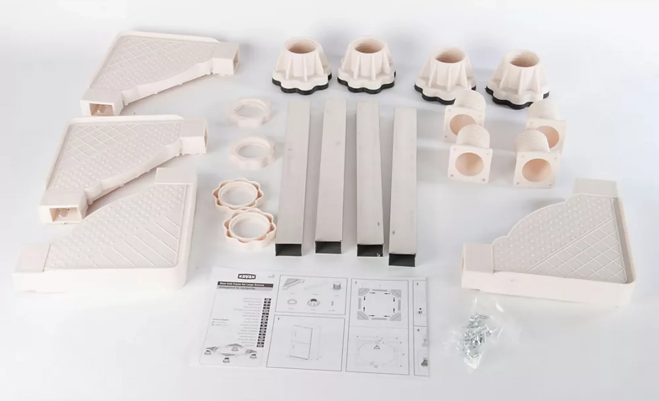 Xavax Sockel für Waschmaschine, Trockner & Kühlschrank - Weiß image