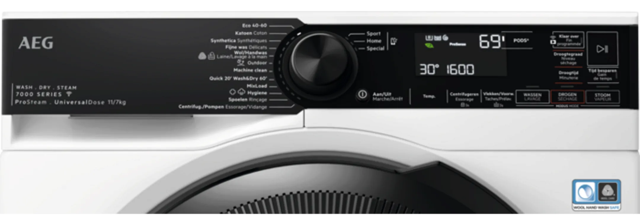 AEG Washer-dryer 7000 ProSteam LWR76UC164 image