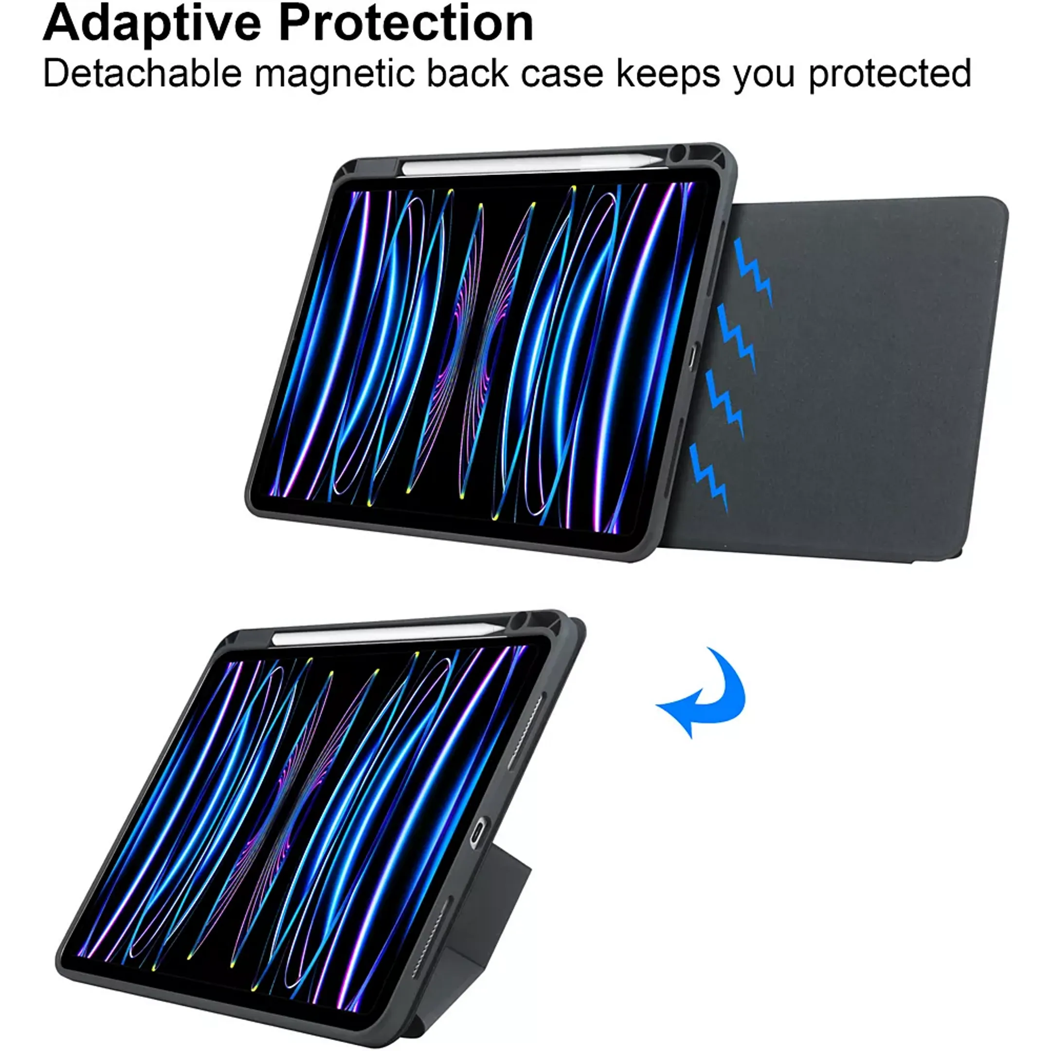 Adeqwat Etui pour iPad Air 11" (M2 M3) - Gris image