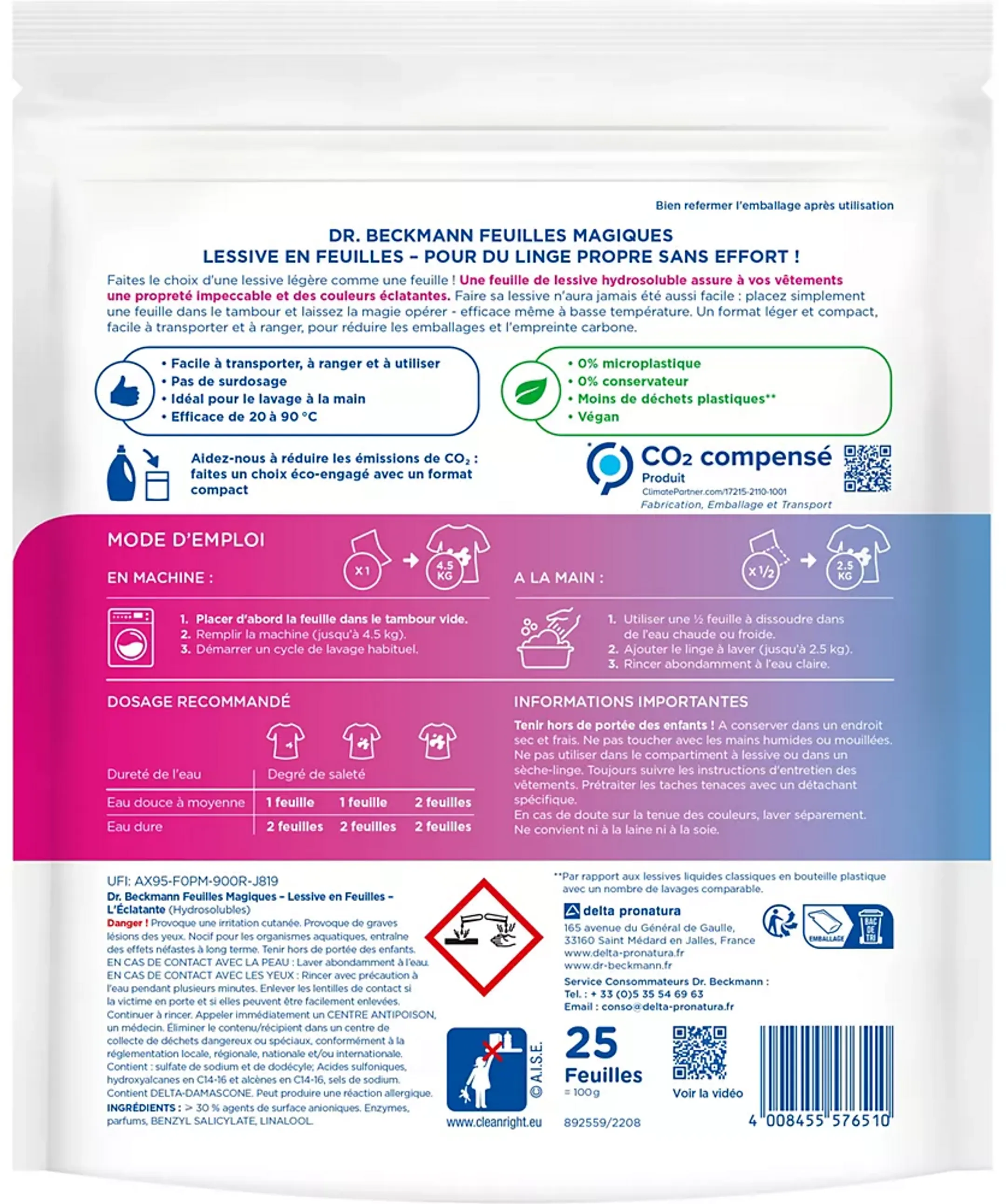 Dr Beckmann Blattwaschmittel L'éclatante - 25 Waschgänge - Frühlingsblumen image