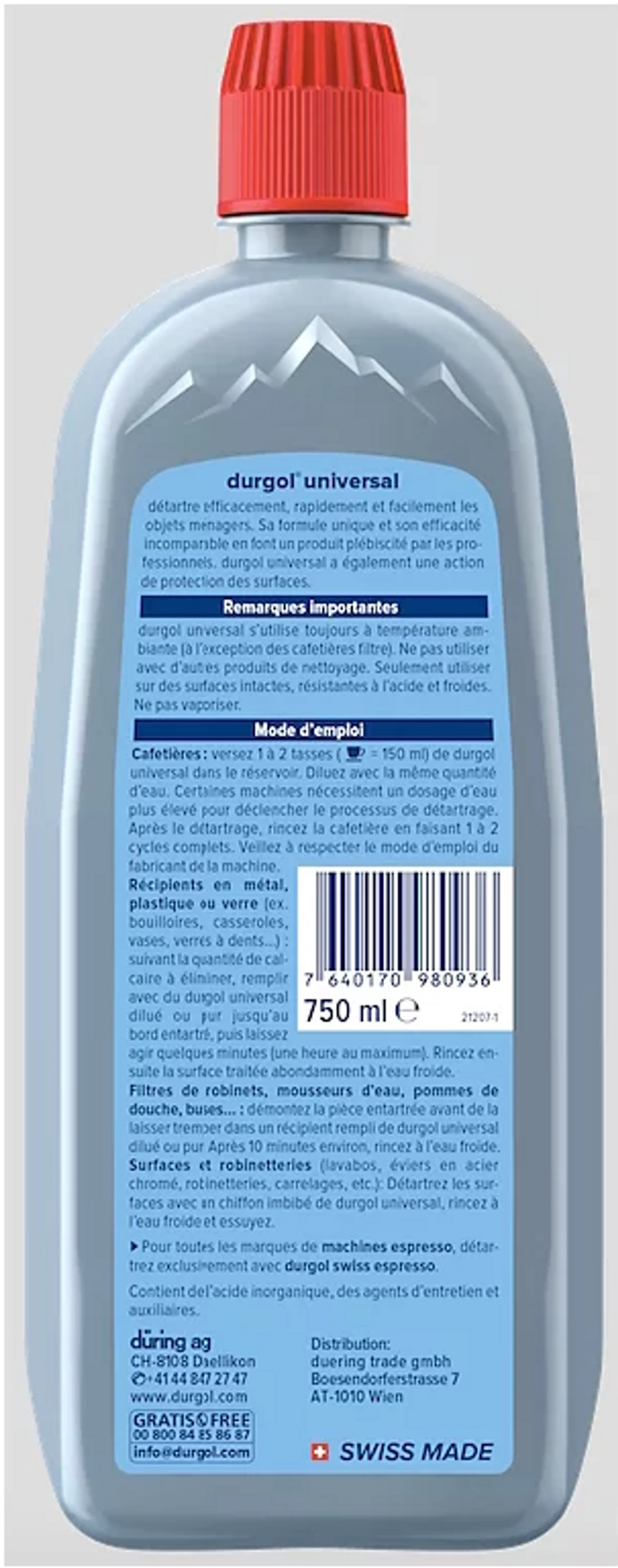 Durgol Détartrant universel - 750 ml image
