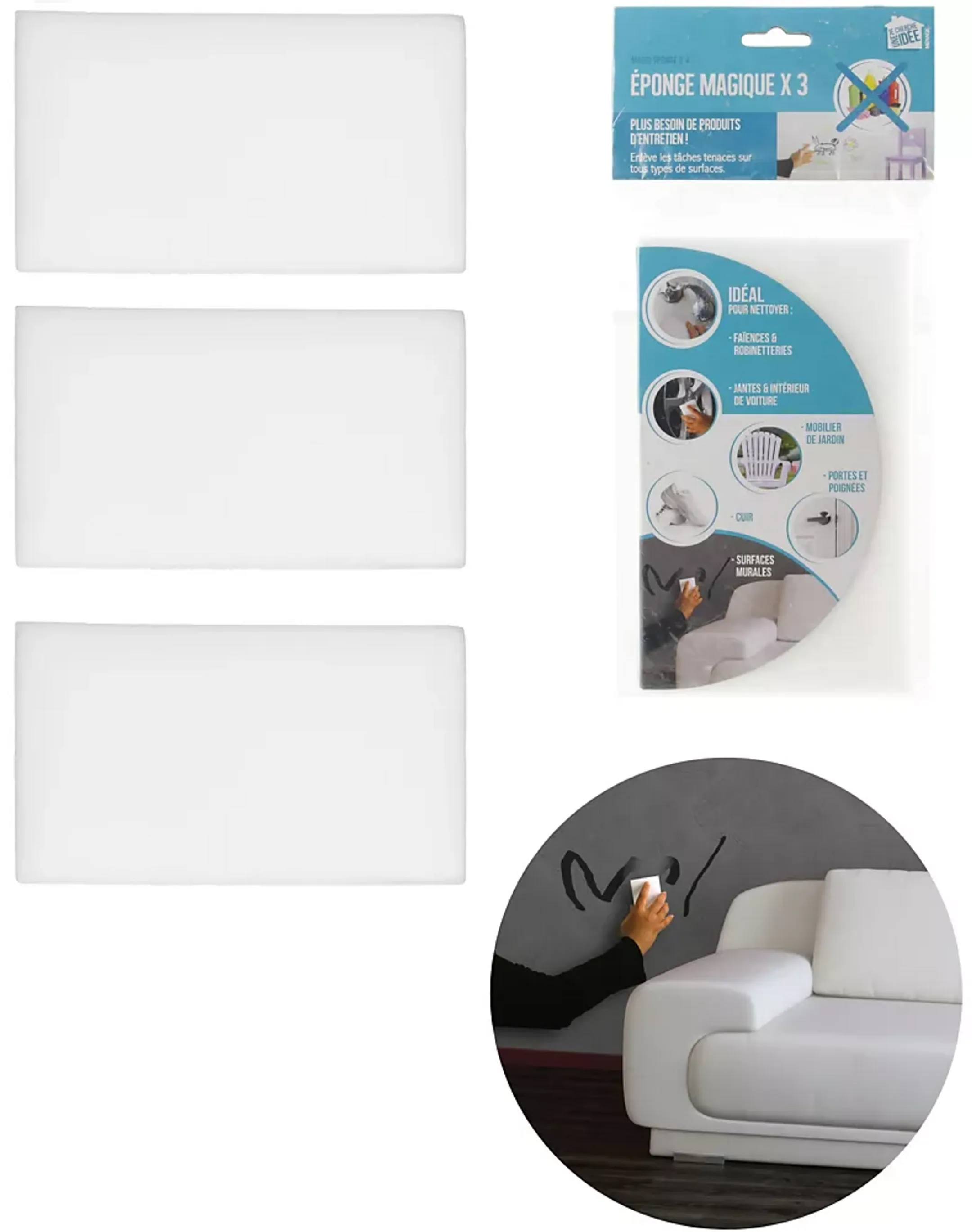 Magic sponge ME2138 - 3 pieces