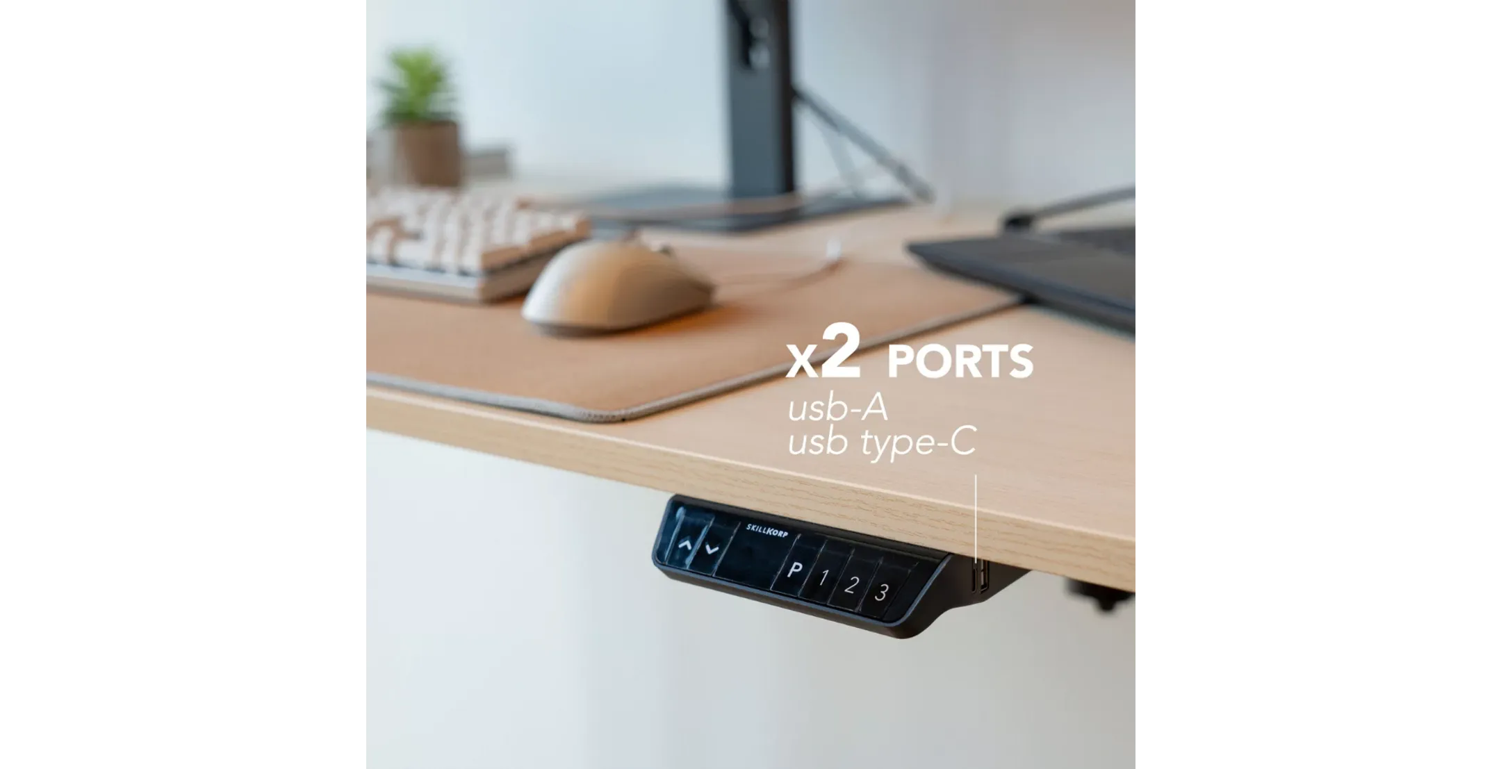 Skillkorp Motorized desk D15M - White image