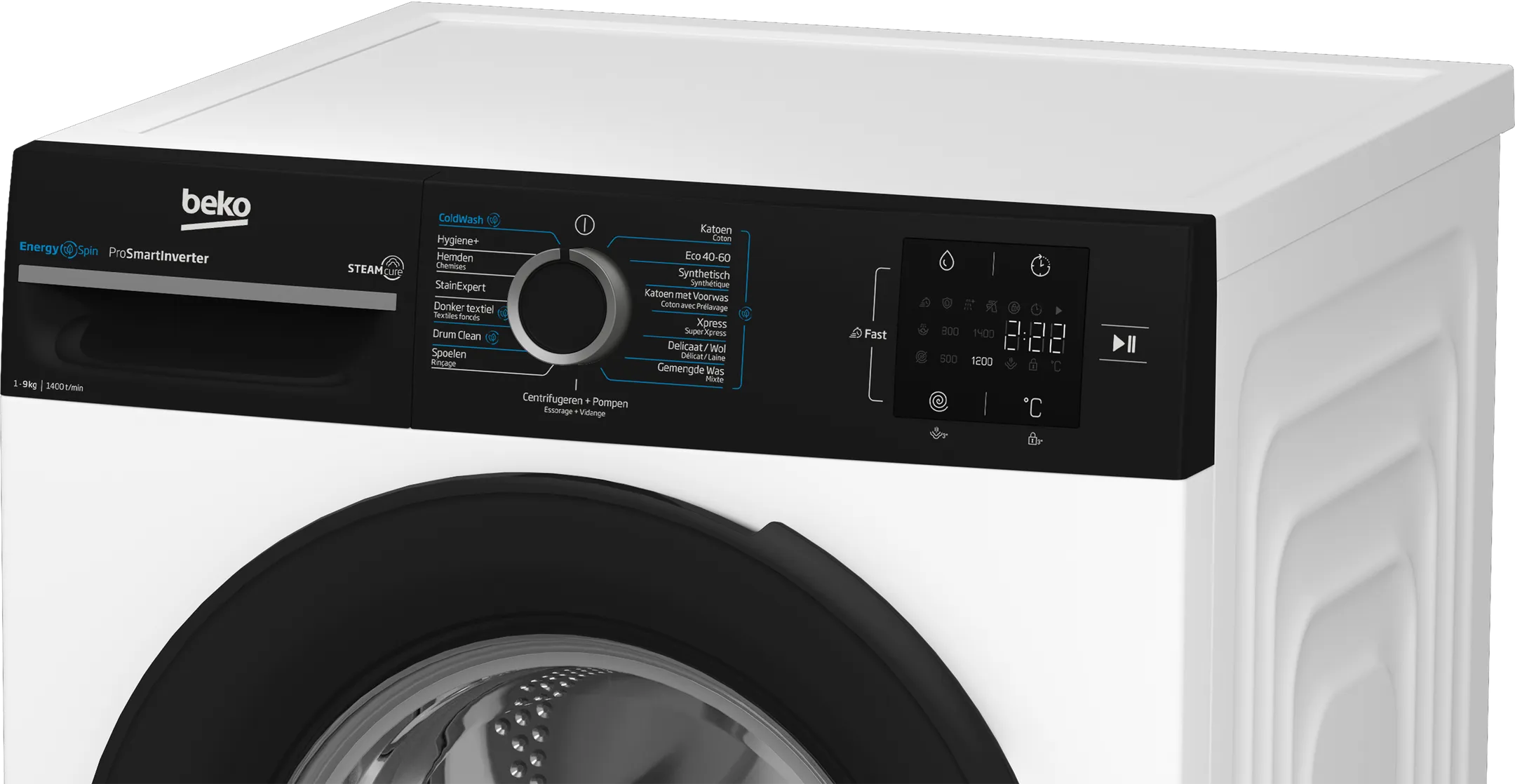 Beko Washing machine EnergySpin BM3WFT3941B image