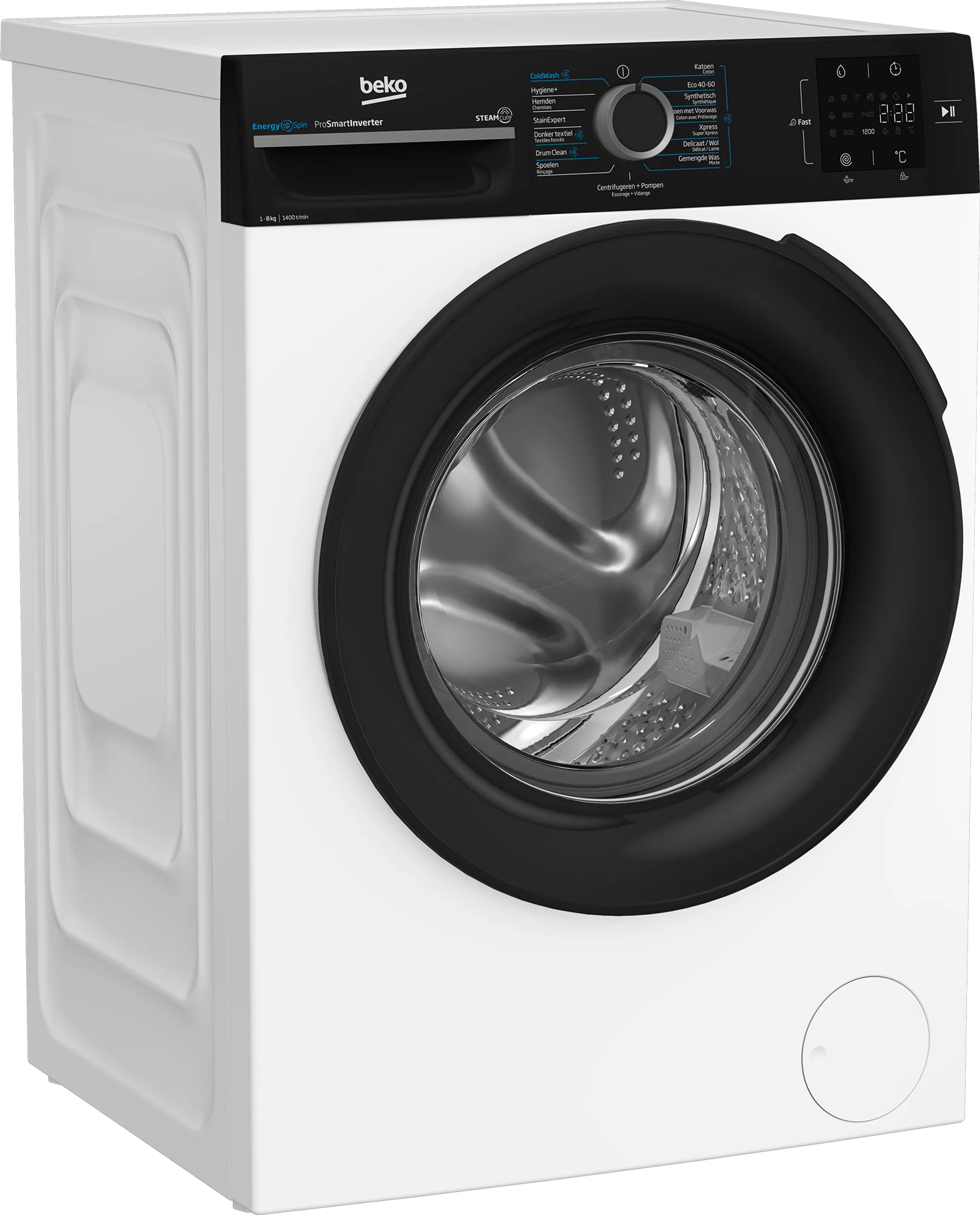 Beko Washing machine EnergySpin BM3WFT3841B image