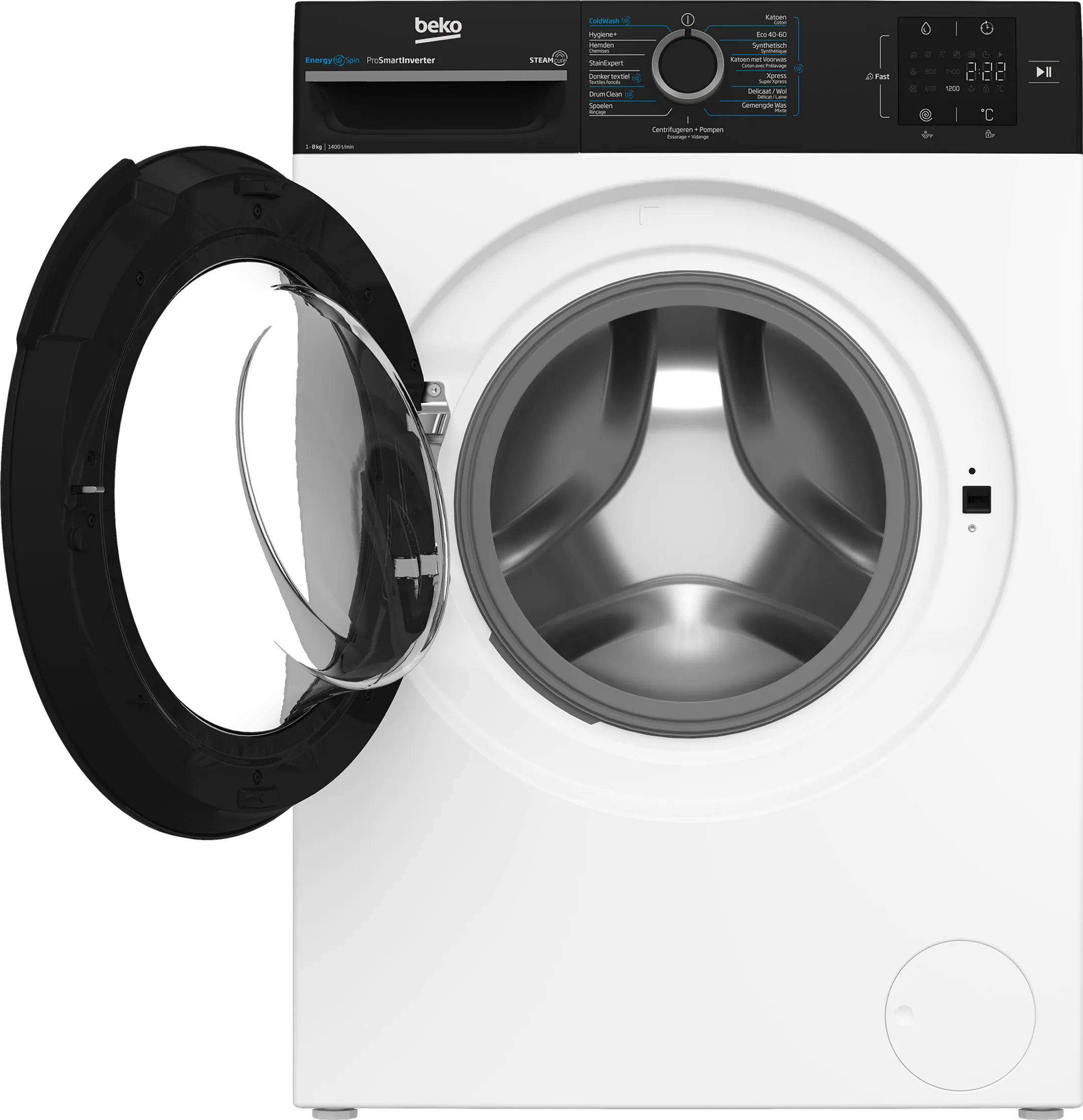 Beko Washing machine EnergySpin BM3WFT3841B image