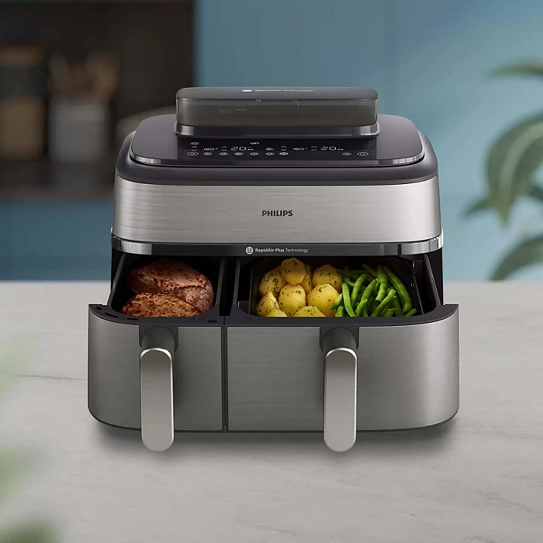 Philips Airfryer double basket 5000 series NA555/00 image