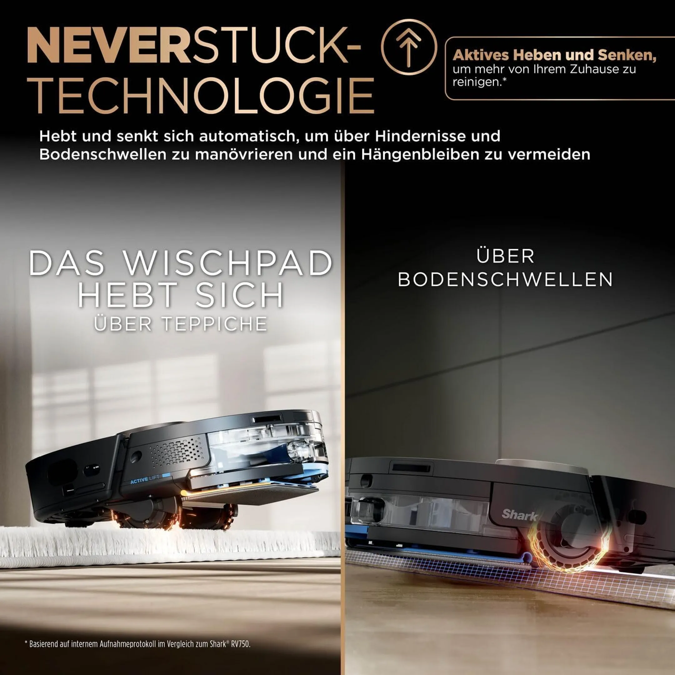 Shark Staubsauger-Waschroboter Powerdetect NeverTouch Pro RV2800ZEEU - Schwarz image