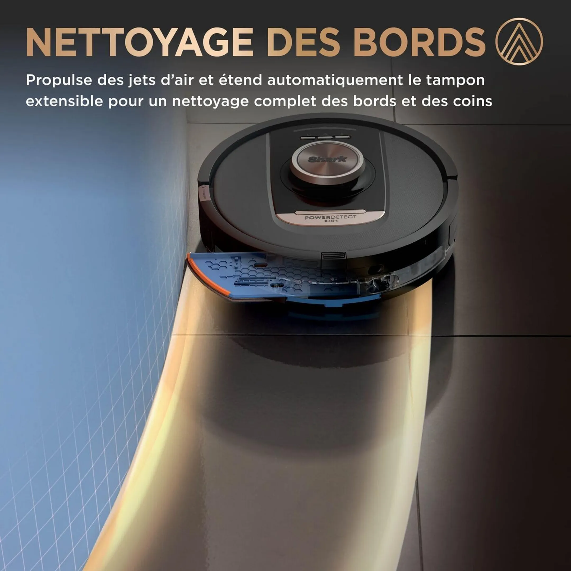 Shark Robot aspirateur laveur Powerdetect NeverTouch Pro RV2800ZEEU - Noir image