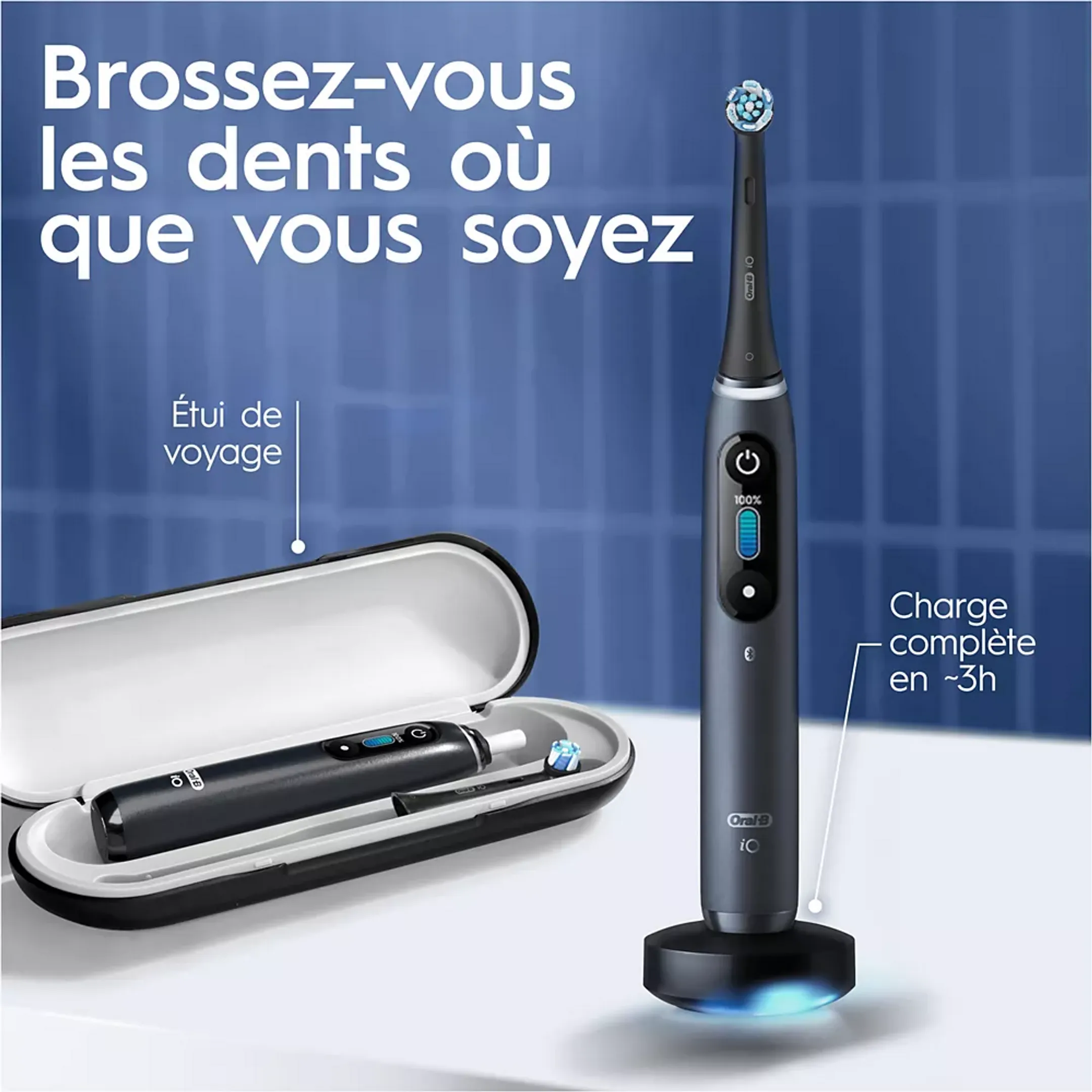 Oral-B Brosse à dents électrique iO8s Black Onyx image