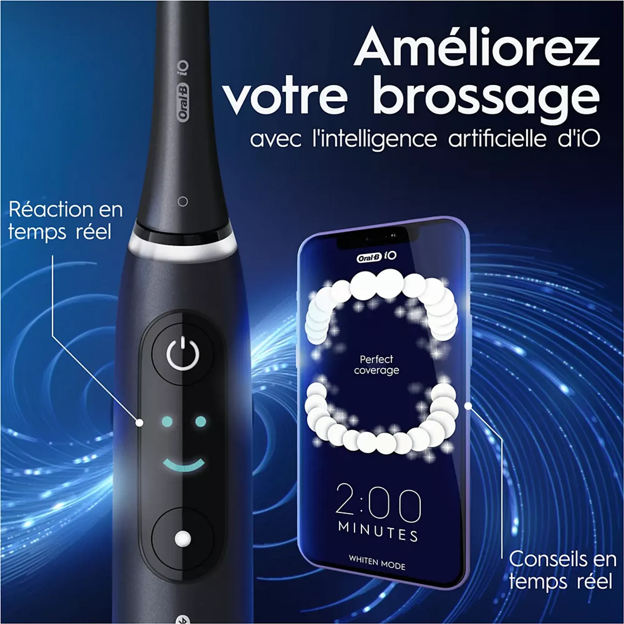 Oral-B Brosse à dents électrique iO8s Black Onyx image
