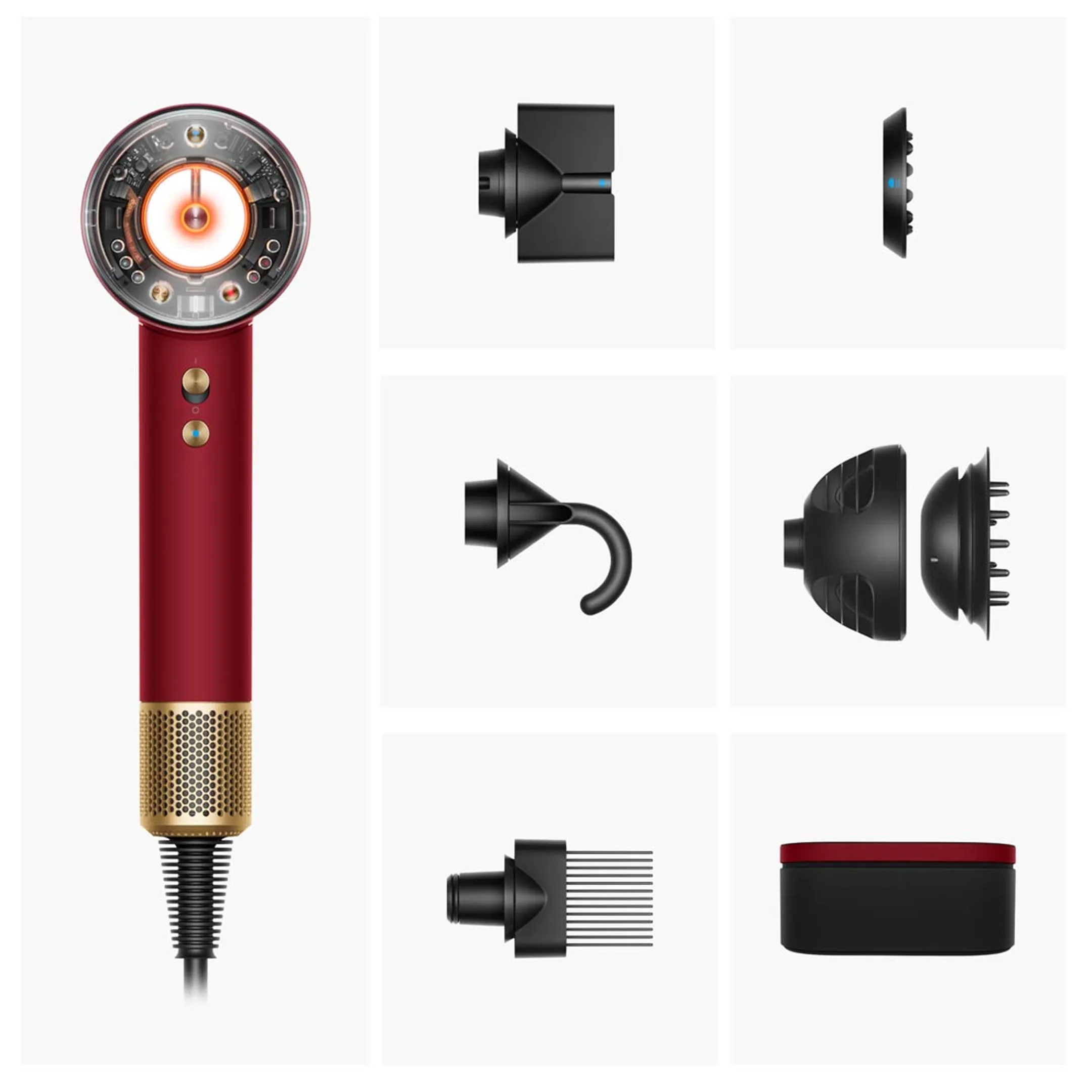 Dyson Hair dryer Nural Valentine's Day Edition Velours Red/Gold image