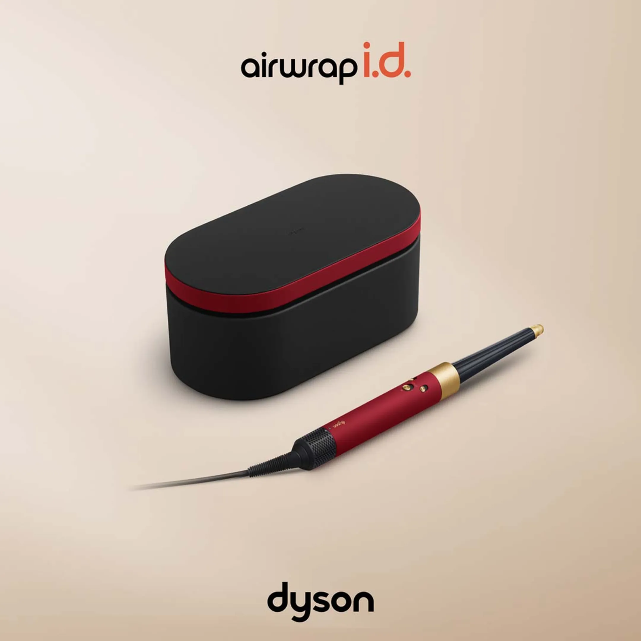 Dyson Airwrap i.d. curly to frizzy hair Valentine's Edition Velvet Red / Gold image