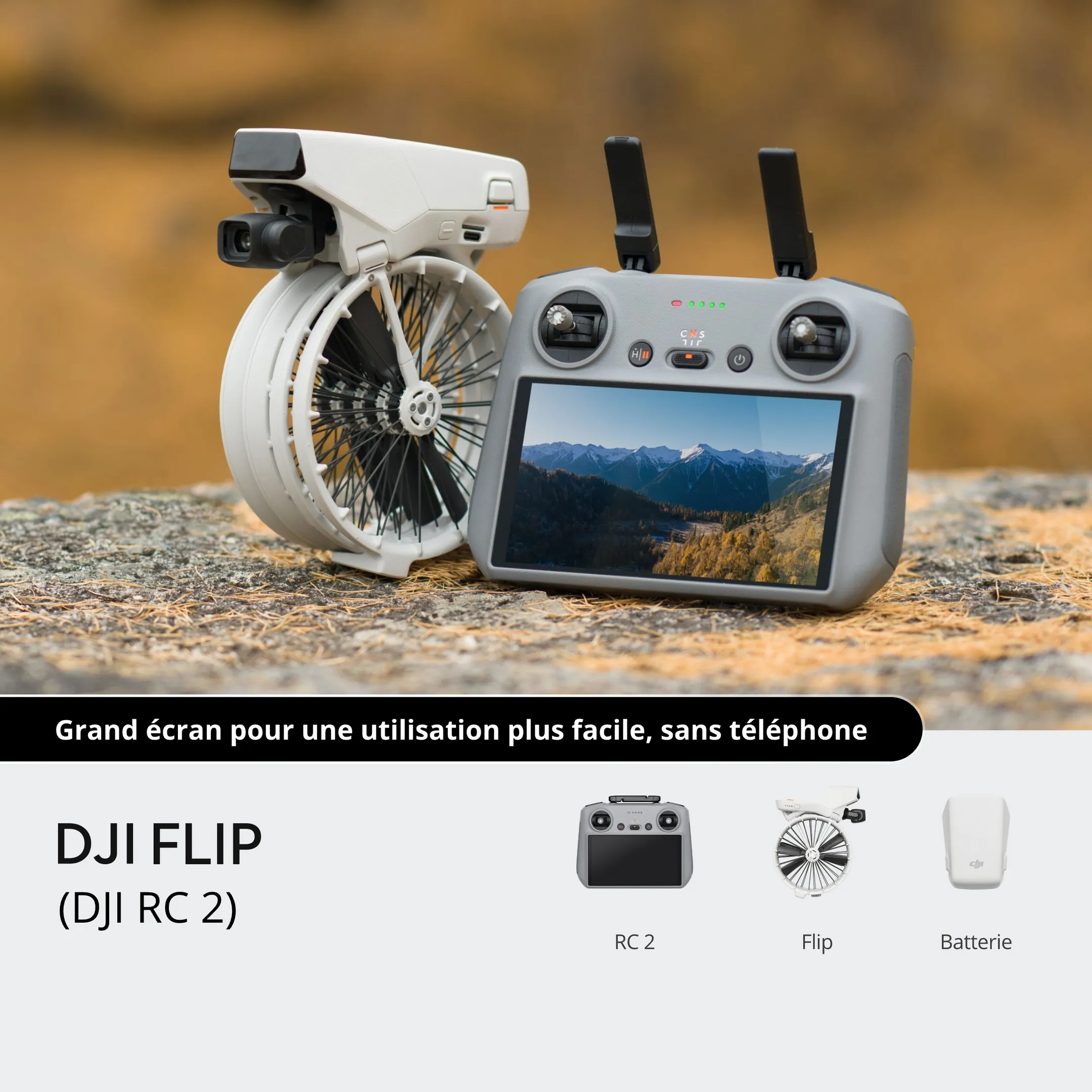 DJI Drone Flip avec Radiocommande RC 2 image