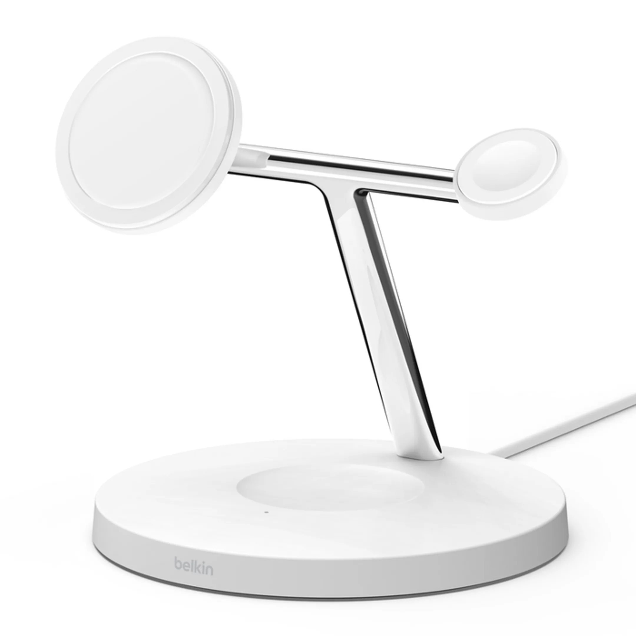Station de charge magnétique 3-en-1 BoostCharge Pro (15 W) - Blanc