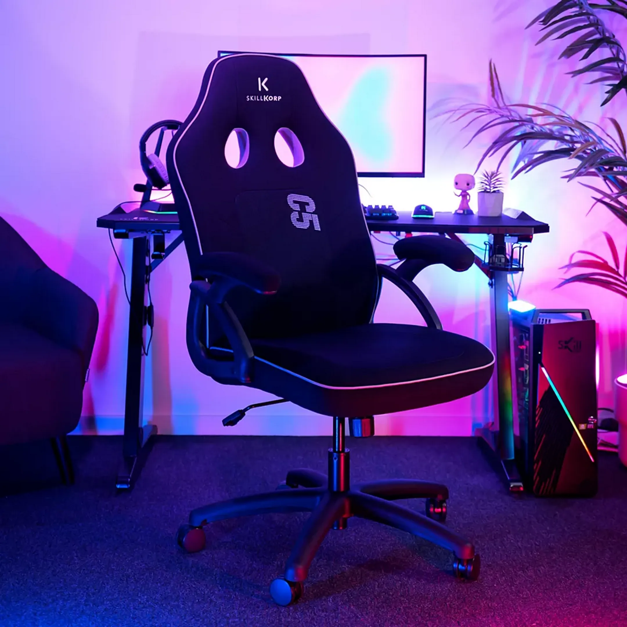 Skillkorp Gaming-Stuhl C5 - Schwarz image