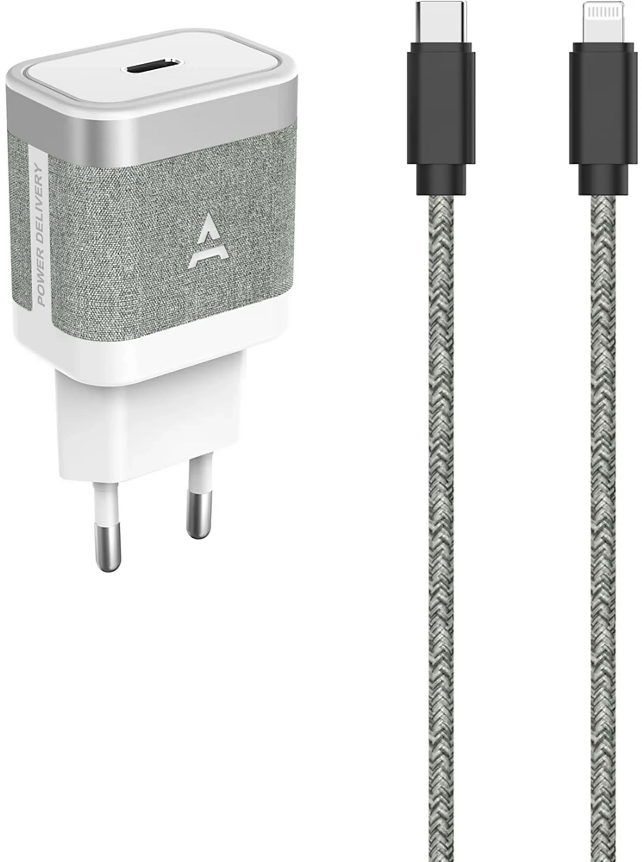 Adeqwat Netzladegerät 30W + Kabel USB-C auf Lightning 1m image