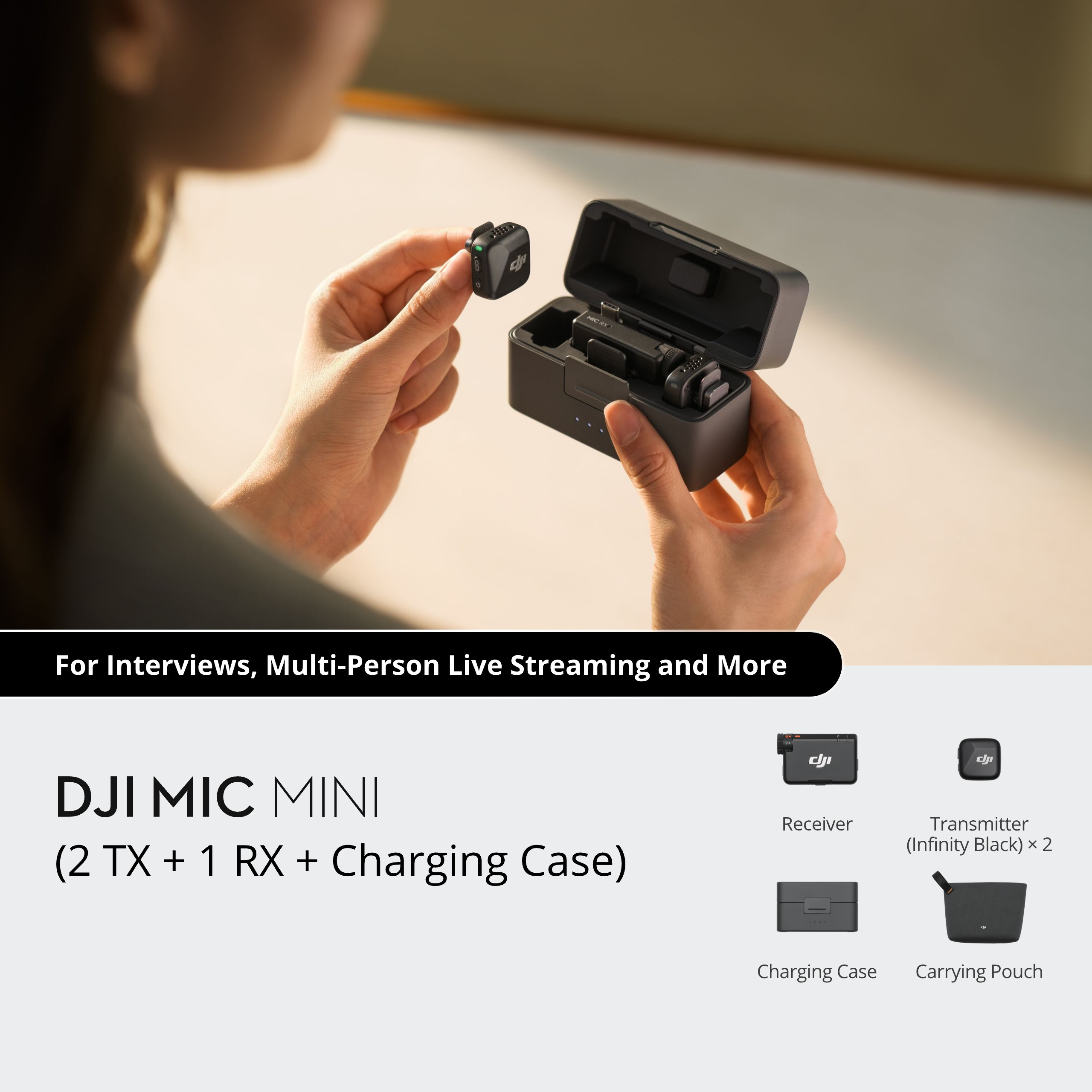 Microphone DJI Mic Mini 2 TX + 1 RX + Charging box