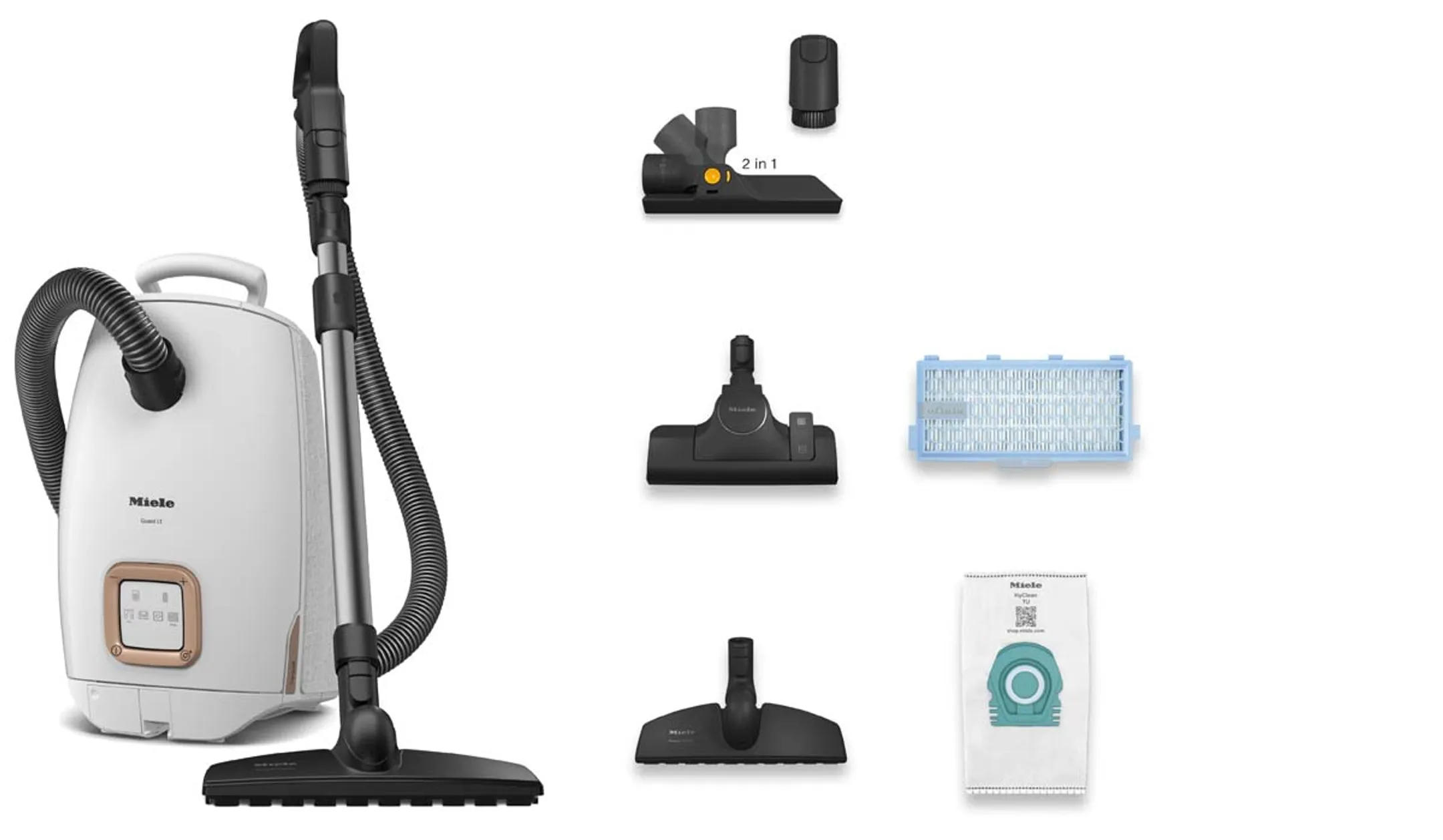 Miele Aspirateur avec sac Guard L1 Parquet - Blanc brillant image