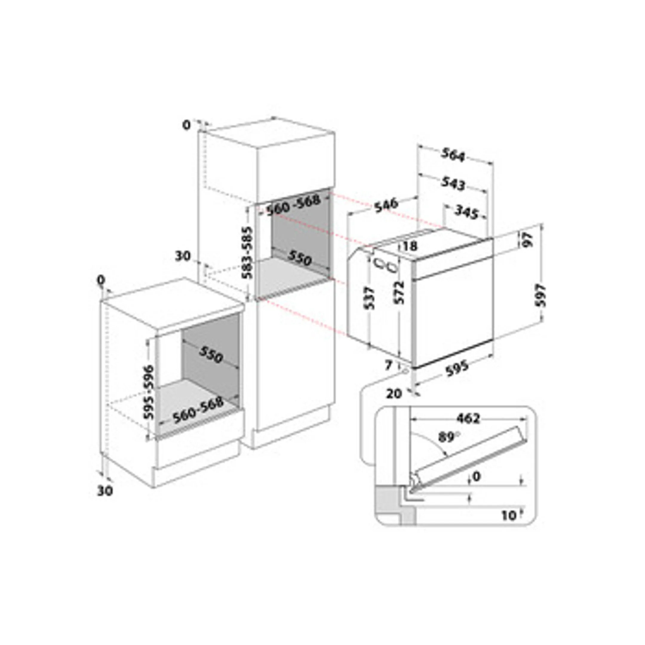 Whirlpool Four encastrable WOI5S8HM2SBA image
