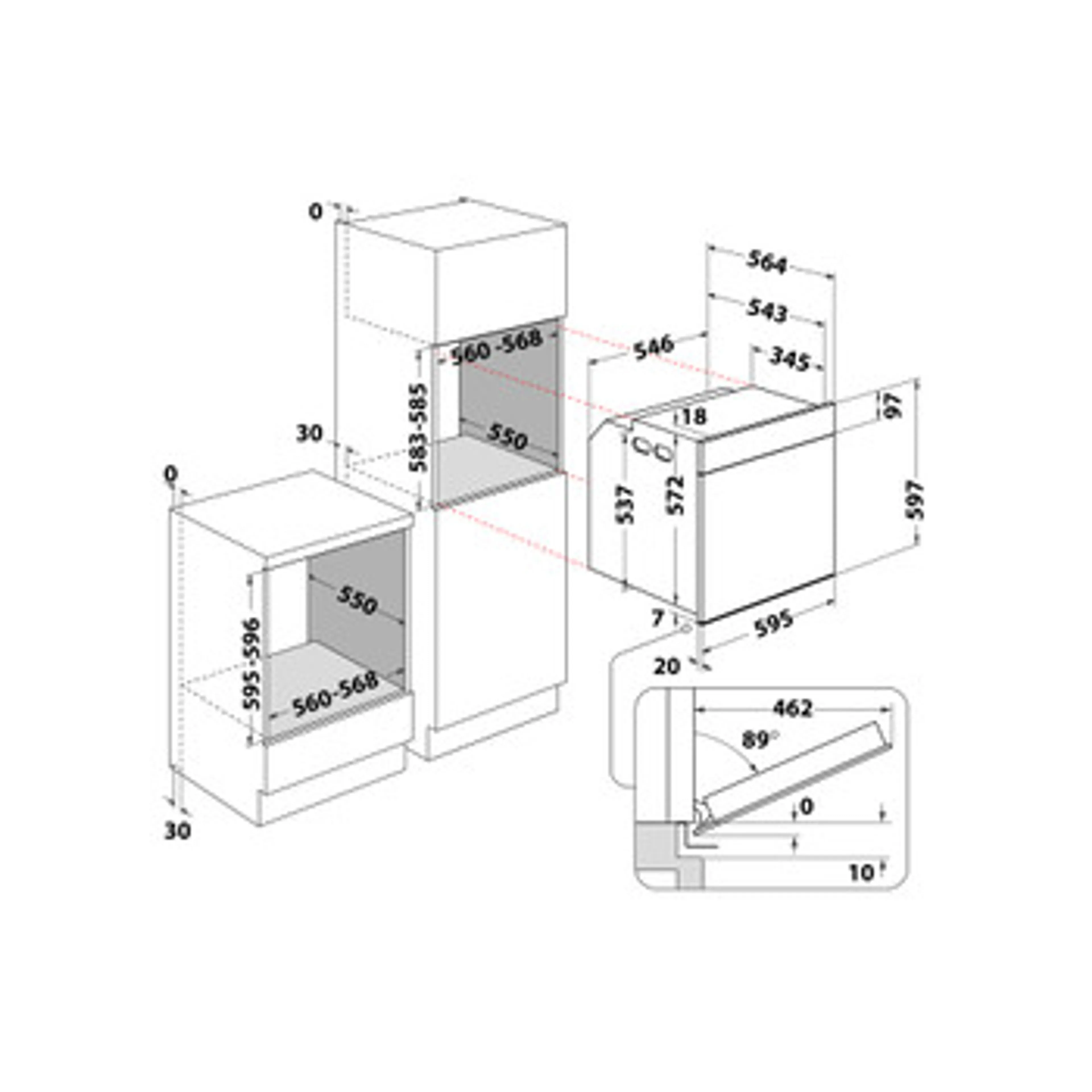 Whirlpool Four encastrable WOI5S8HM2SBA image