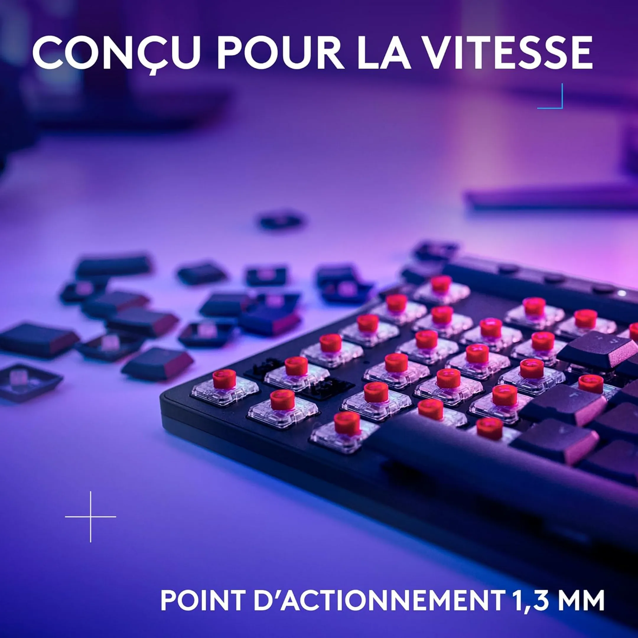 Logitech Clavier gaming sans fil G515 Lightspeed TKL - QWERTZ - Noir image