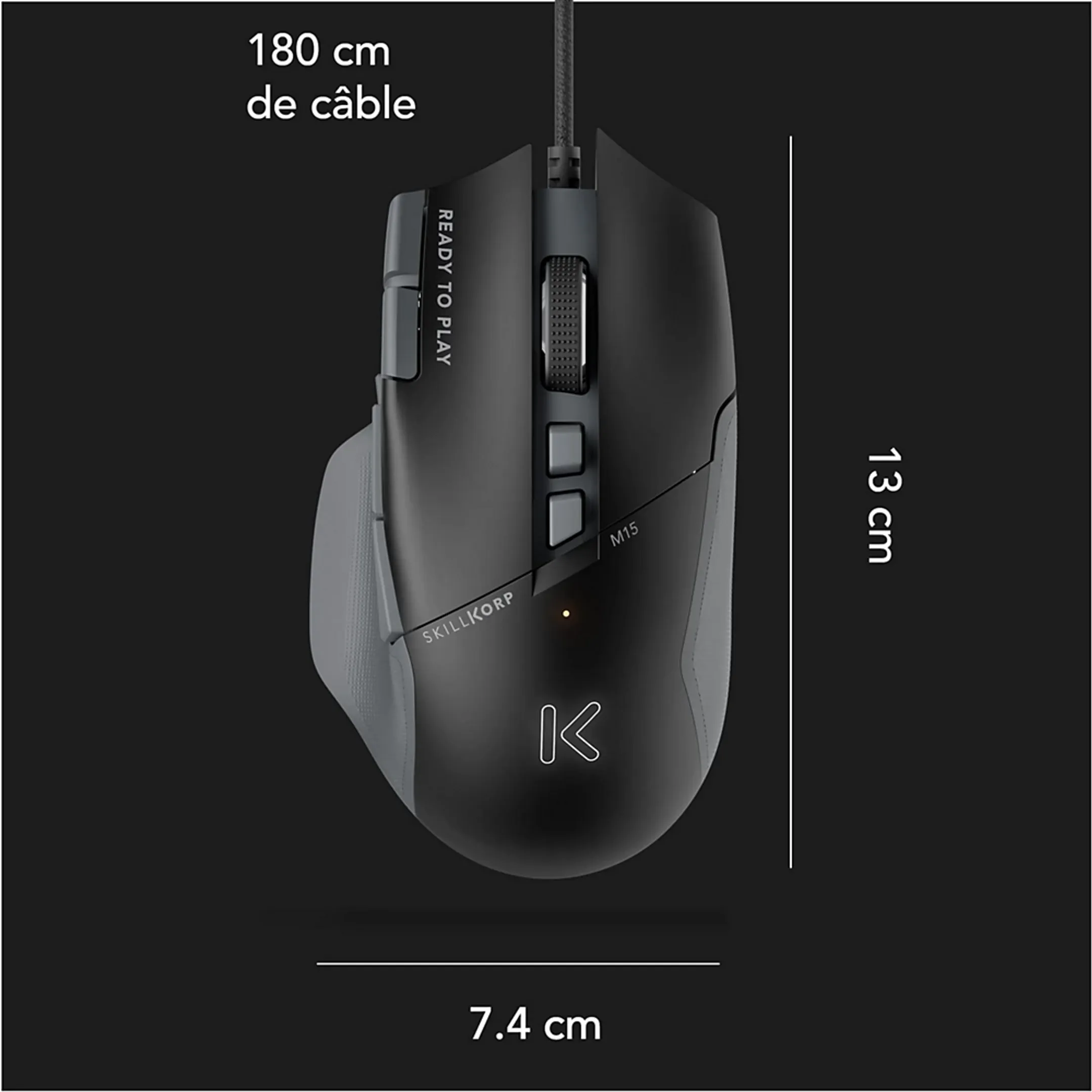 Skillkorp Gaming Mouse M15 V2 Progress - Black image