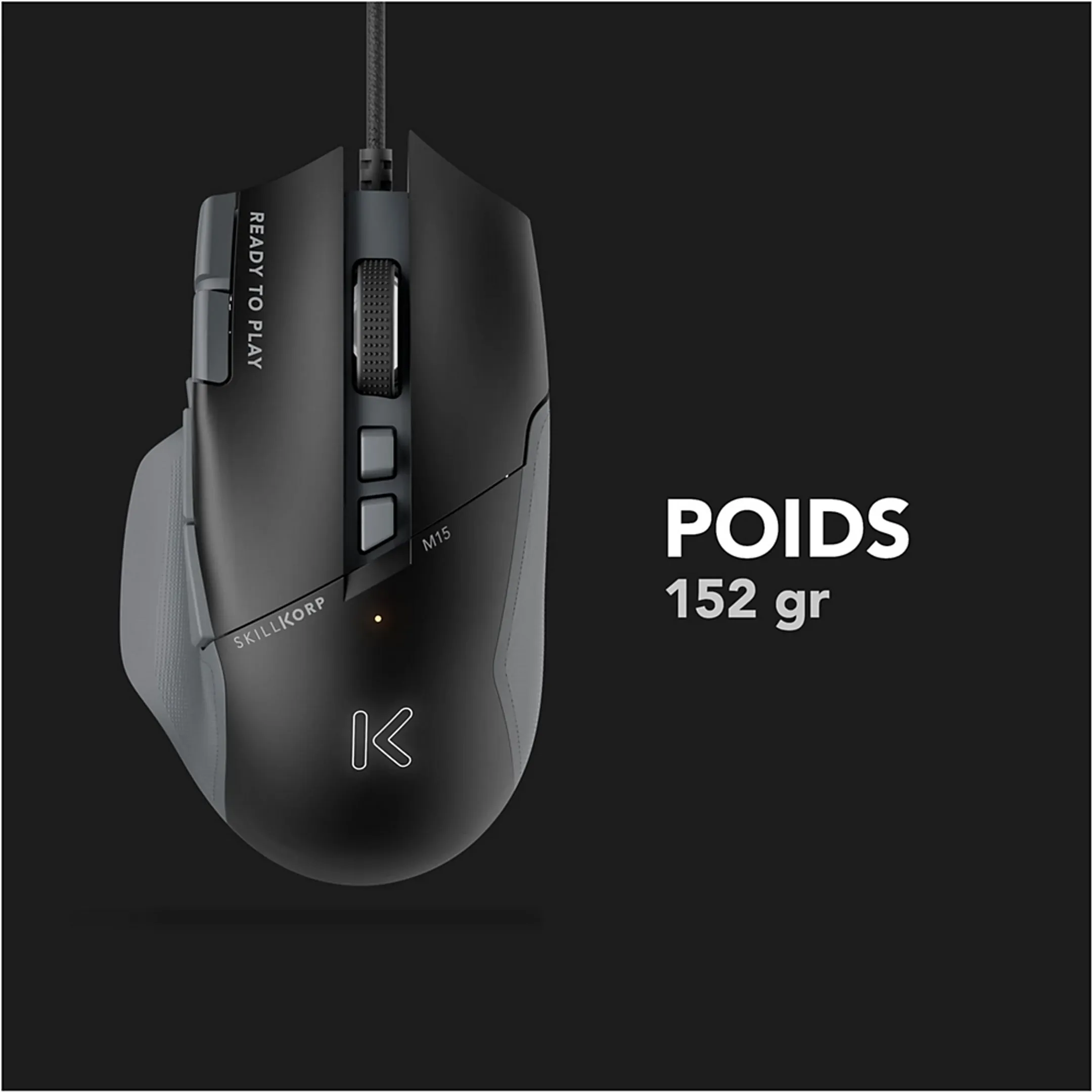 Skillkorp Souris Gaming M15 V2 Progress - Noir image