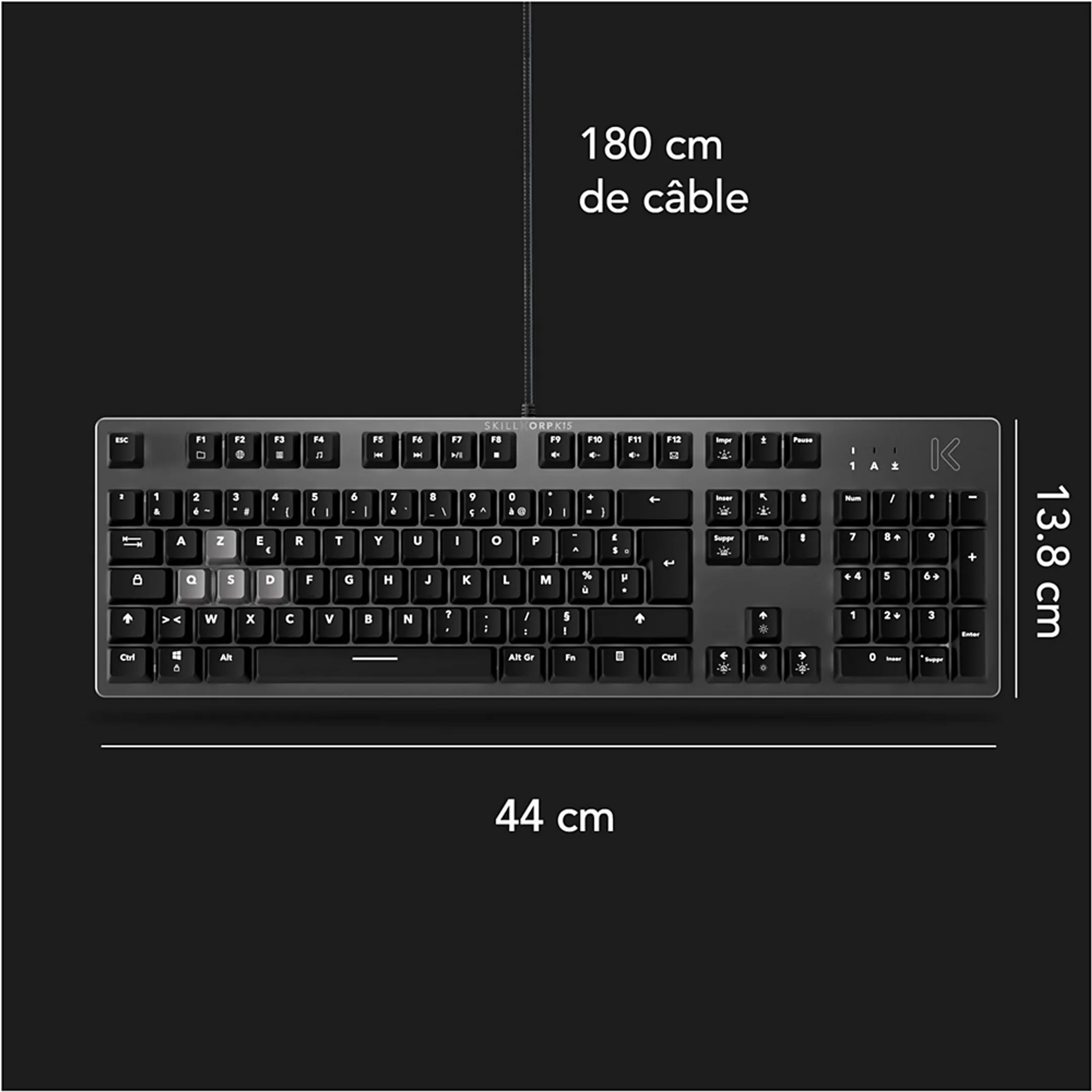 Skillkorp Gaming keyboard K15 Progress - Black image