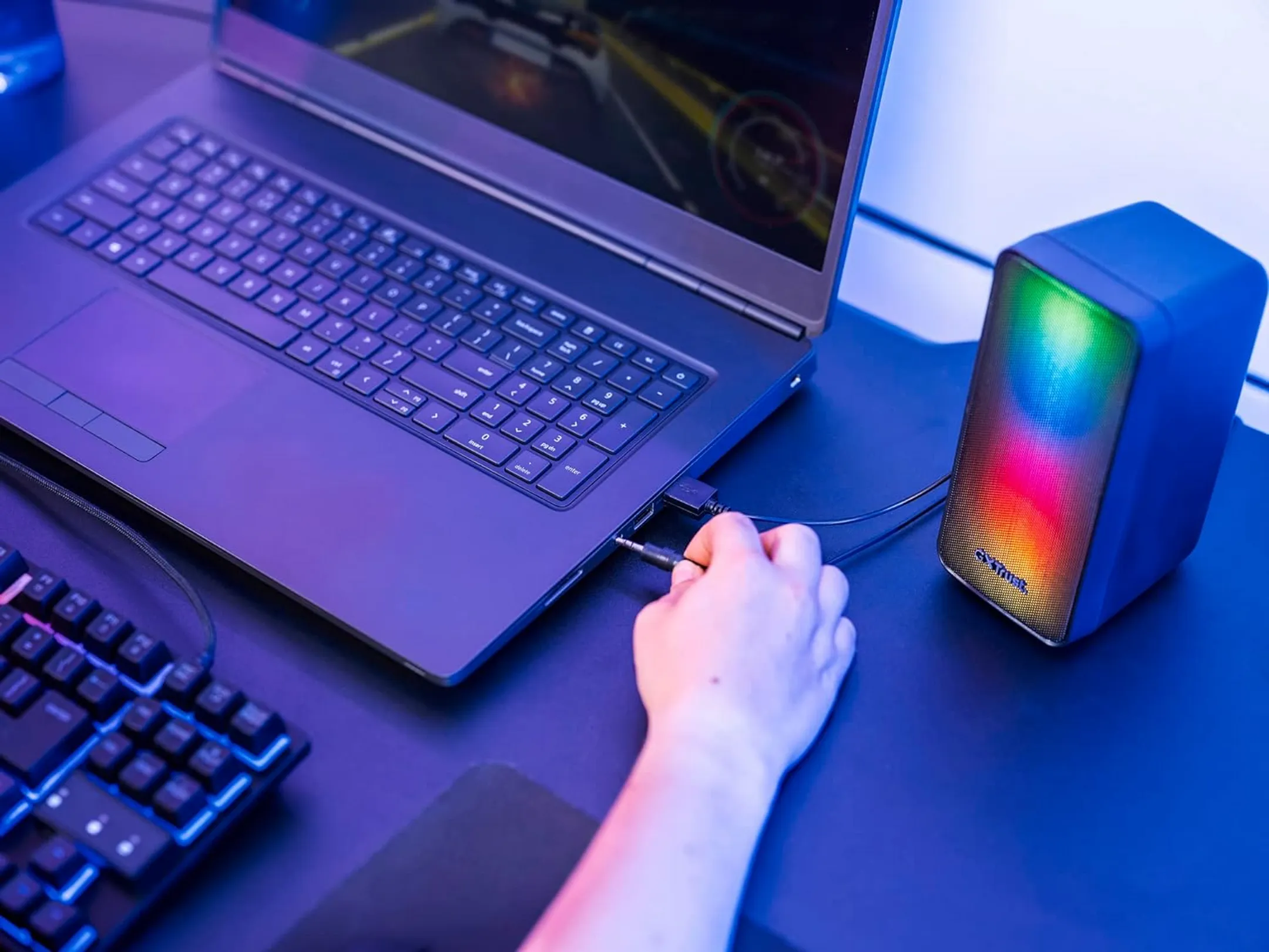 Trust Gaming Speakers GXT 611 Wezz RGB - Black image