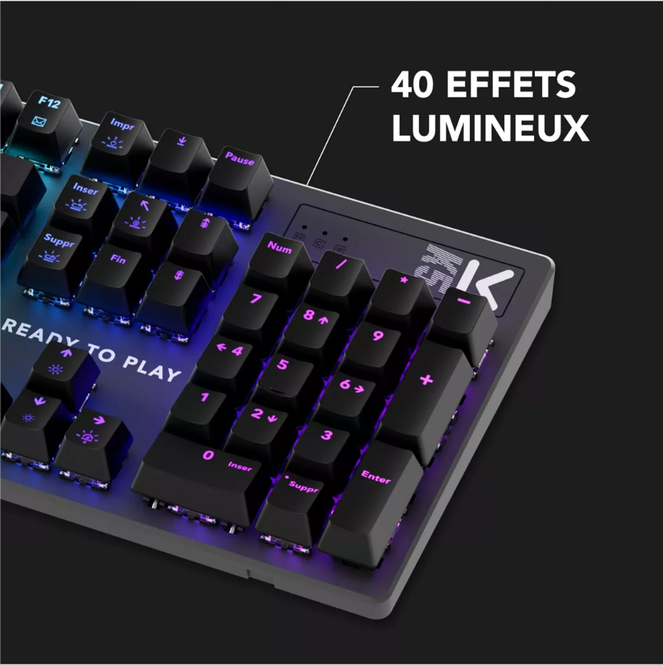 Skillkorp Gaming keyboard K5 Access - AZERTY - Black image
