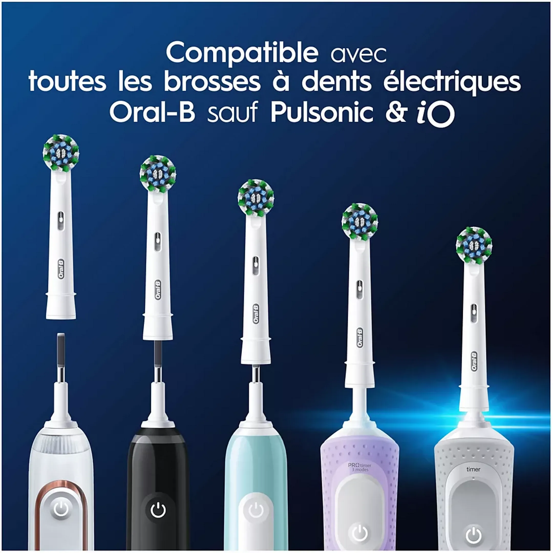 Oral-B Têtes de brossage Pro Cross Action - 8 pièces image