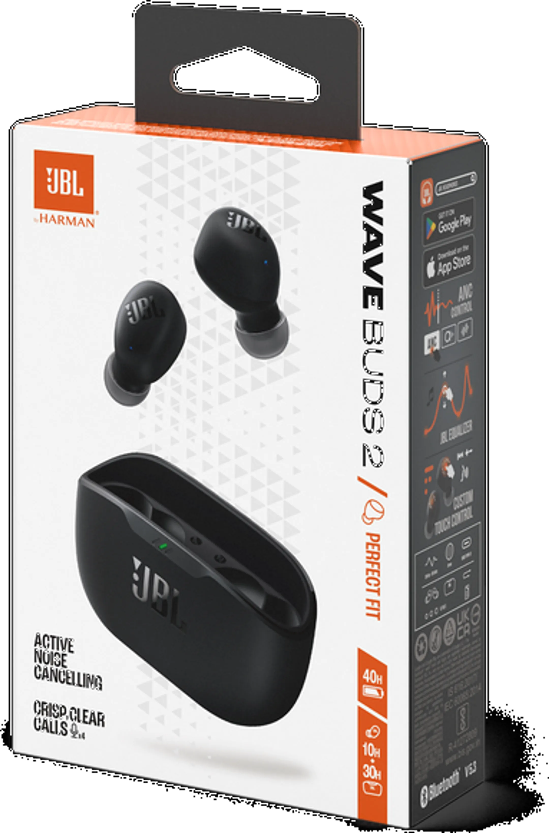 JBL Écouteurs sans fil Wave Buds 2 - Noir image